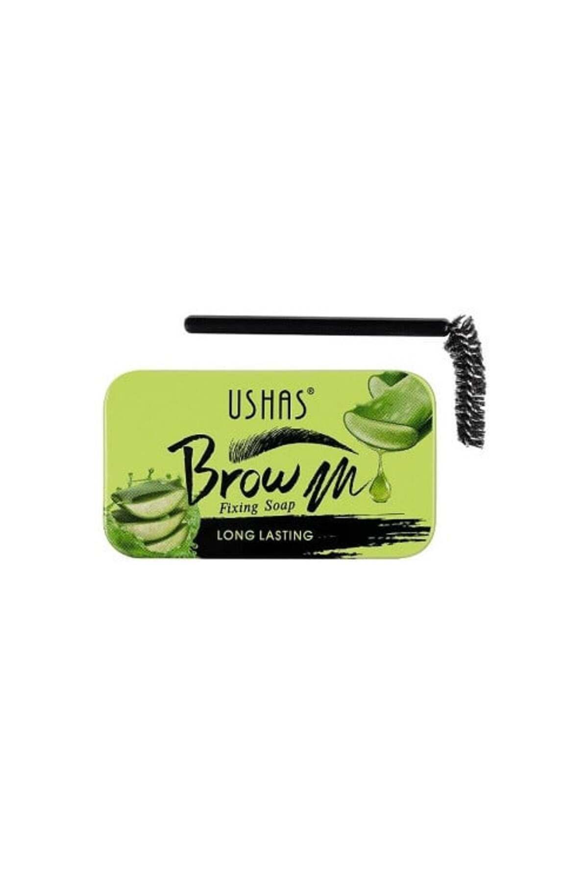 Ushas Sapun Stilizare Sprancene, Ushas, Brow Fixing Soap, Pensula Inclusa, Aloe Vera - One Size