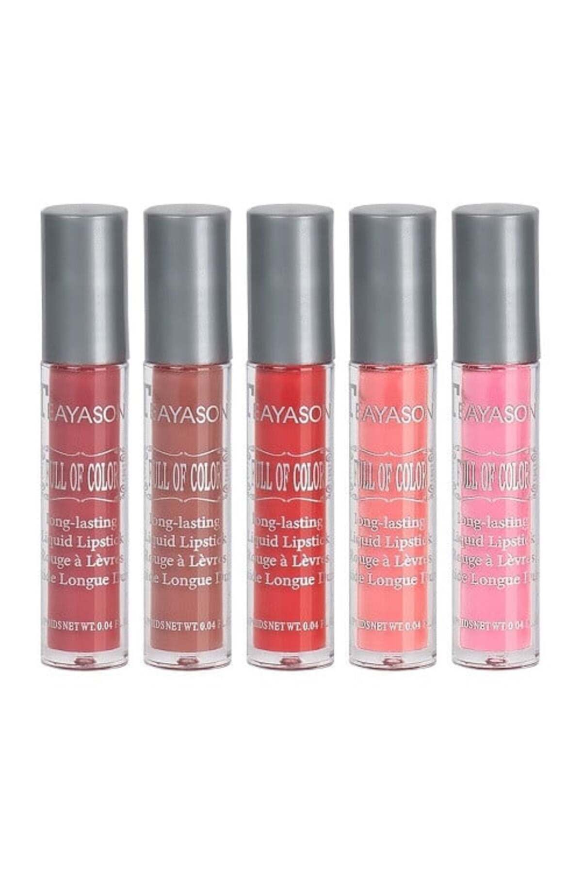 Teayason-Set of 5 Lipsticks, Matte, 02 1