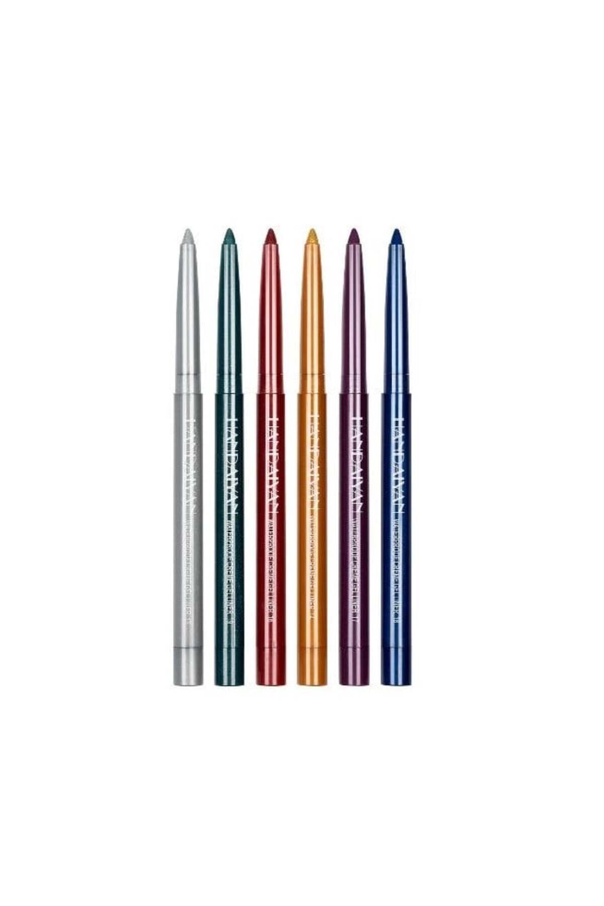 Handaiyan Set 6 Creioane De Ochi Retractabile, Handaiyan, Creme Gel Liner Waterproof, B - One Size