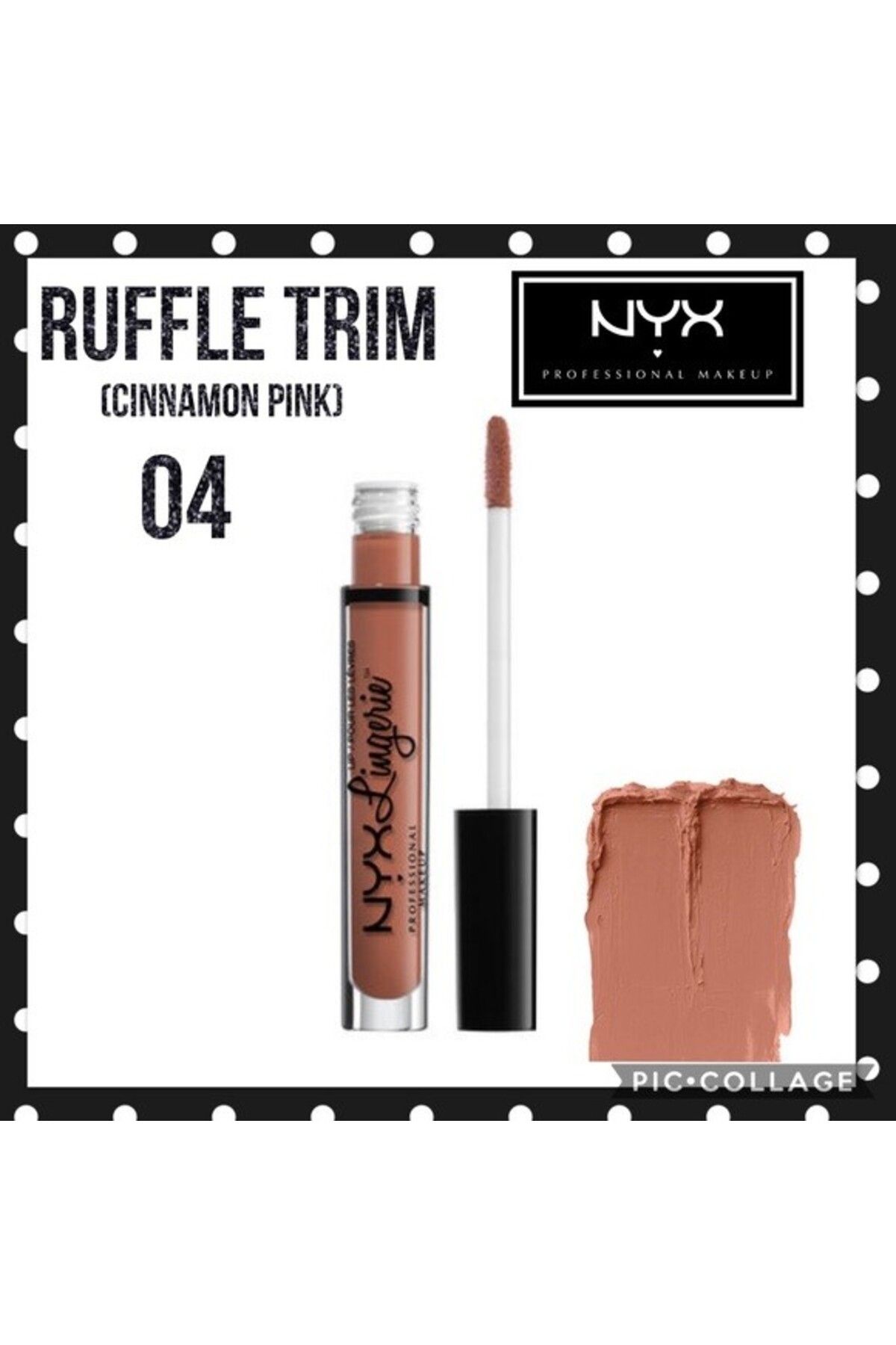 NYX Professional Makeup-Matná tekutá rtěnka NYX Lip Lingerie odstín 04 Ruffle Trim 4