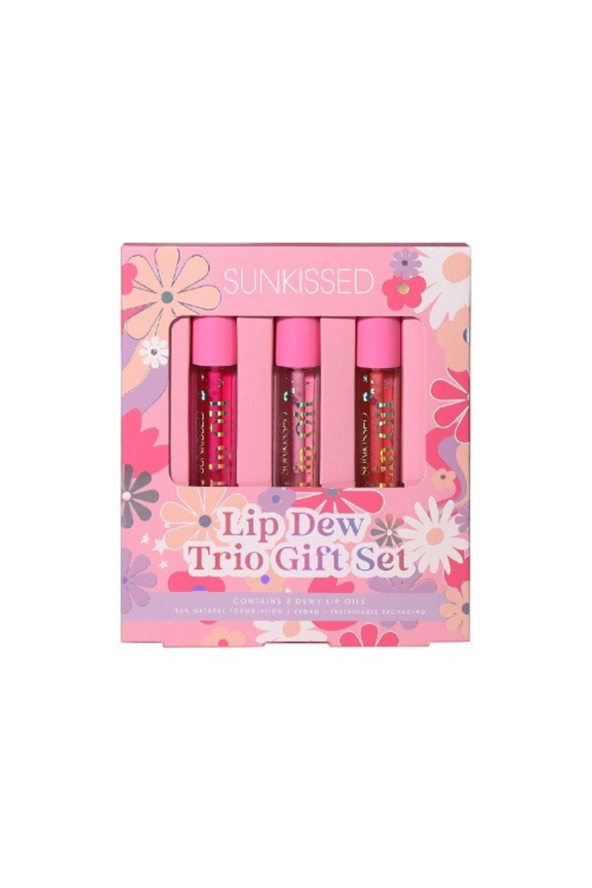 Sunkissed-Sada olejů na rty, Sunkissed, dárkové trio olejů na rty Lip Dew, 3 kusy 2