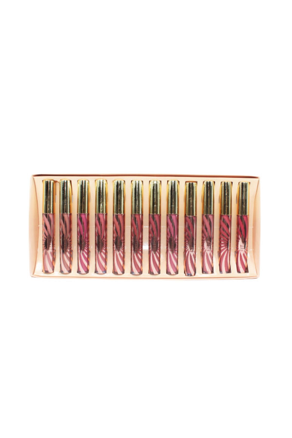 Makeup Set 12 Rujuri De Buze Lichide, , Fit We, Liquid Lasting Lip Gloss - One Size