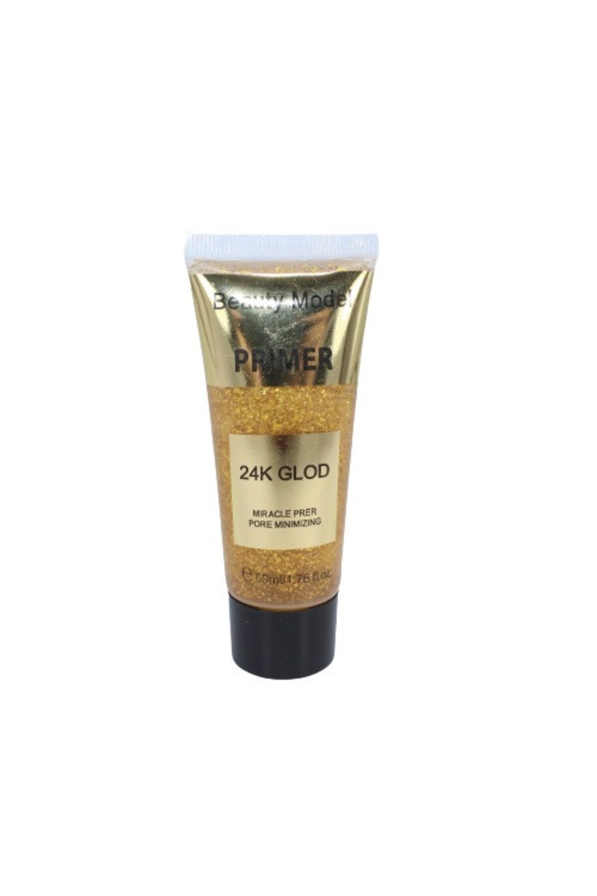 Makeup Primer Machiaj Pentru Pori, Beauty Model, 24k Gold, Particule De Aur, Stralucitor, 50 Ml - One Size