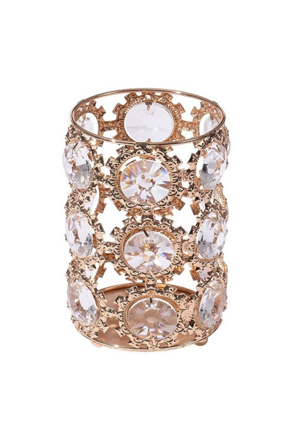 LUXORISE Suport Pensule Machiaj, Luxorise, Diamond, Gold - One Size