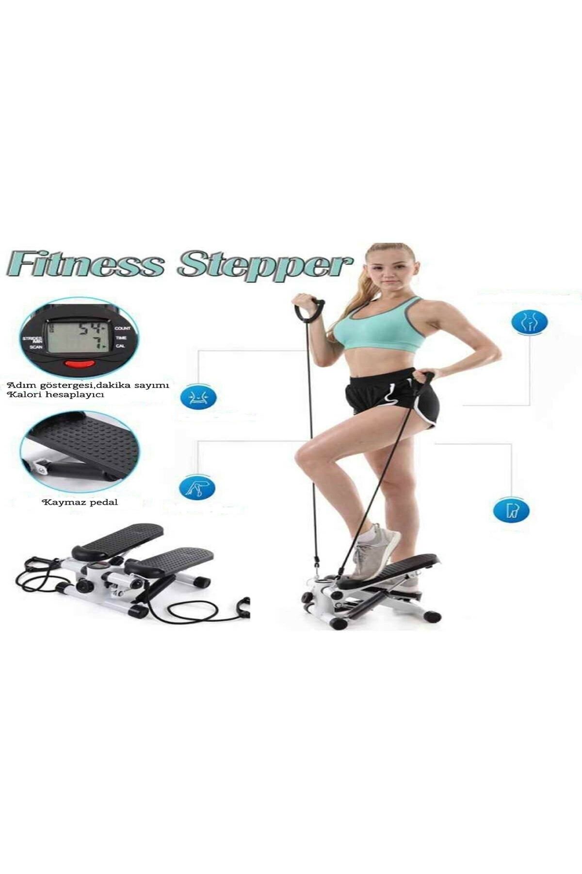 POBO-Stepper Exerciser with Lcd Display - Climber Step Band and Painter Band 4