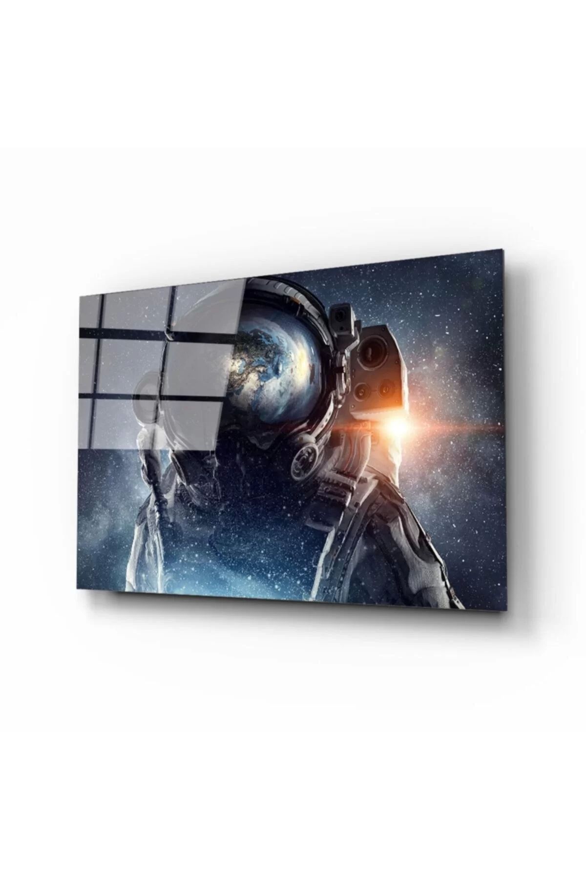 ÖYKÜ VE YİĞİT Astronot Cam Tablo
