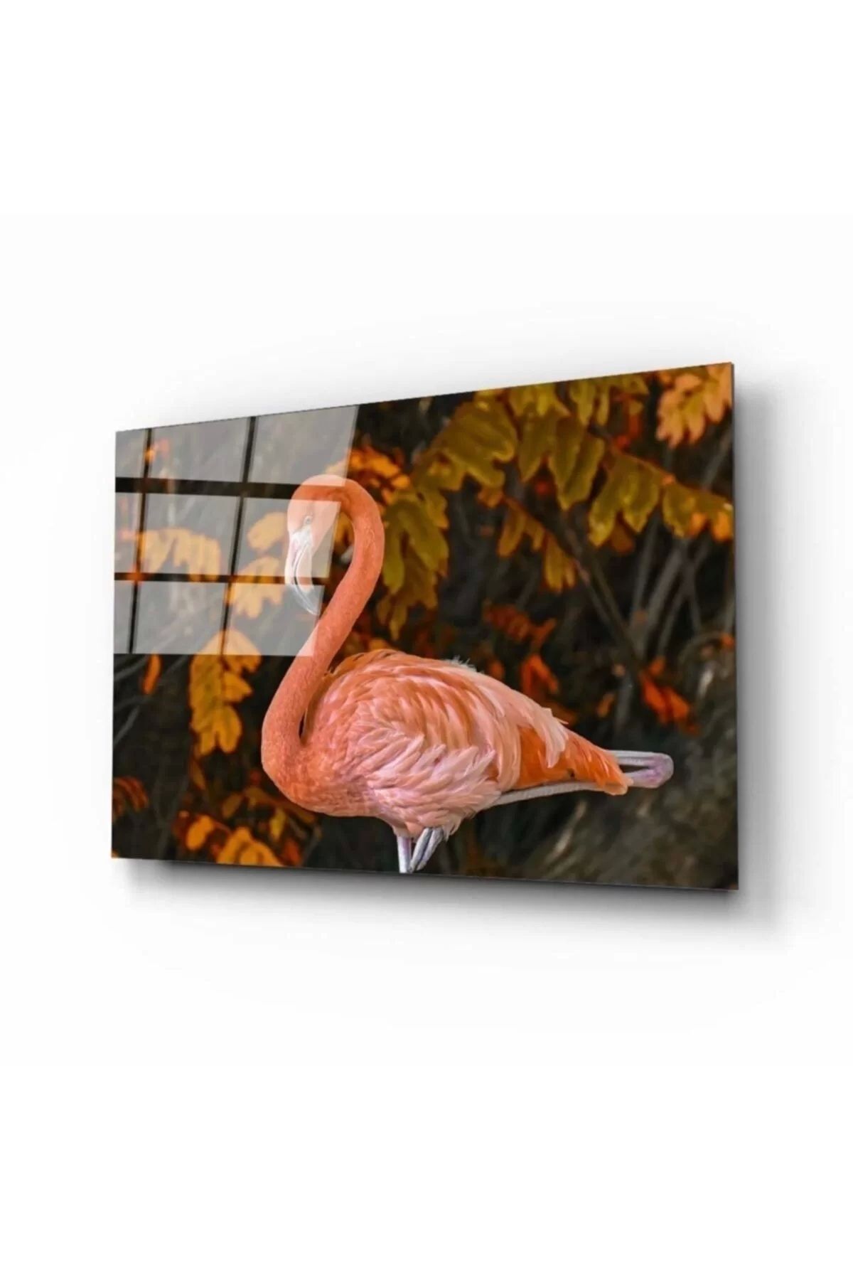 ÖYKÜ VE YİĞİT Flamingo 2 Cam Tablo