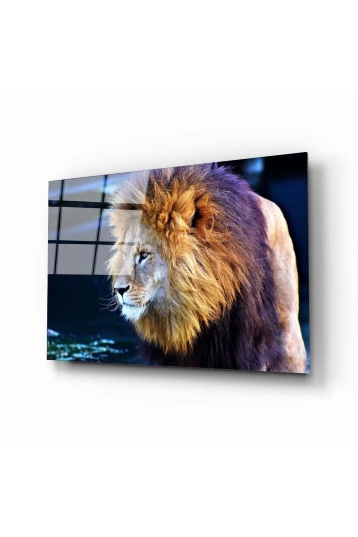 ÖYKÜ VE YİĞİT Aslan 2 Cam Tablo