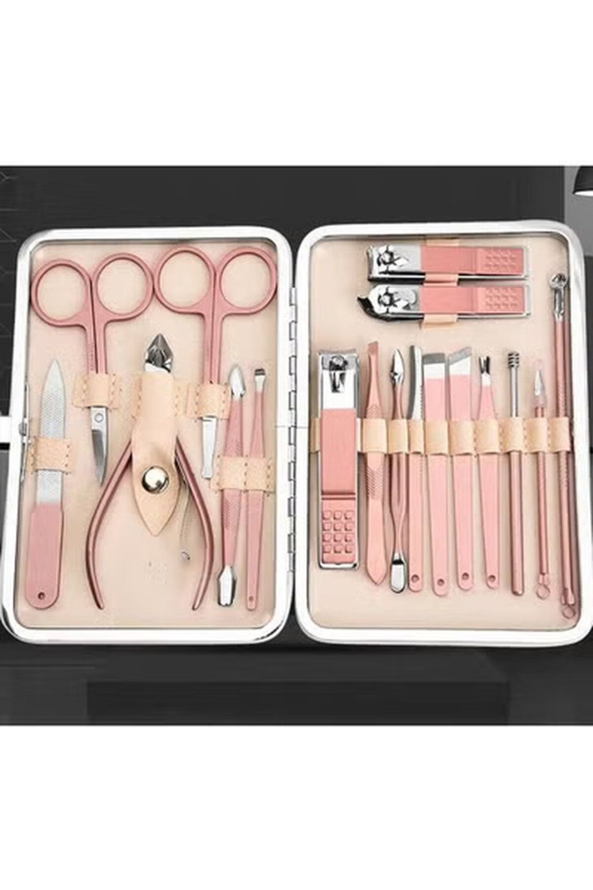 Generic-Universal Manicure Set, 18 In 1 Pedicure Set Nail Clippers Beauty Set With Travel Case 3
