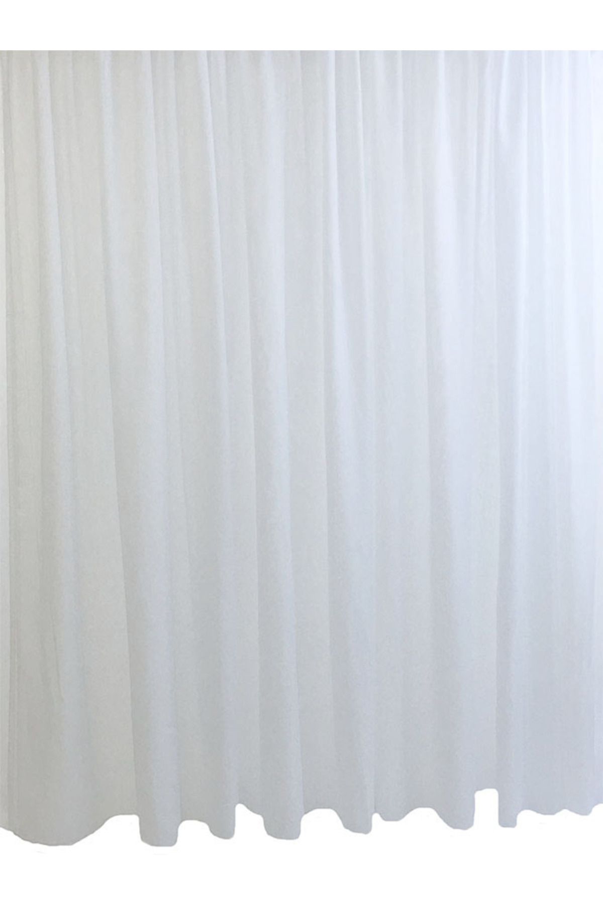 Liz Line-Simple voile curtain, white color, "Basic" collection by Liz Line, 1000x245cm, with drape PD0310 1