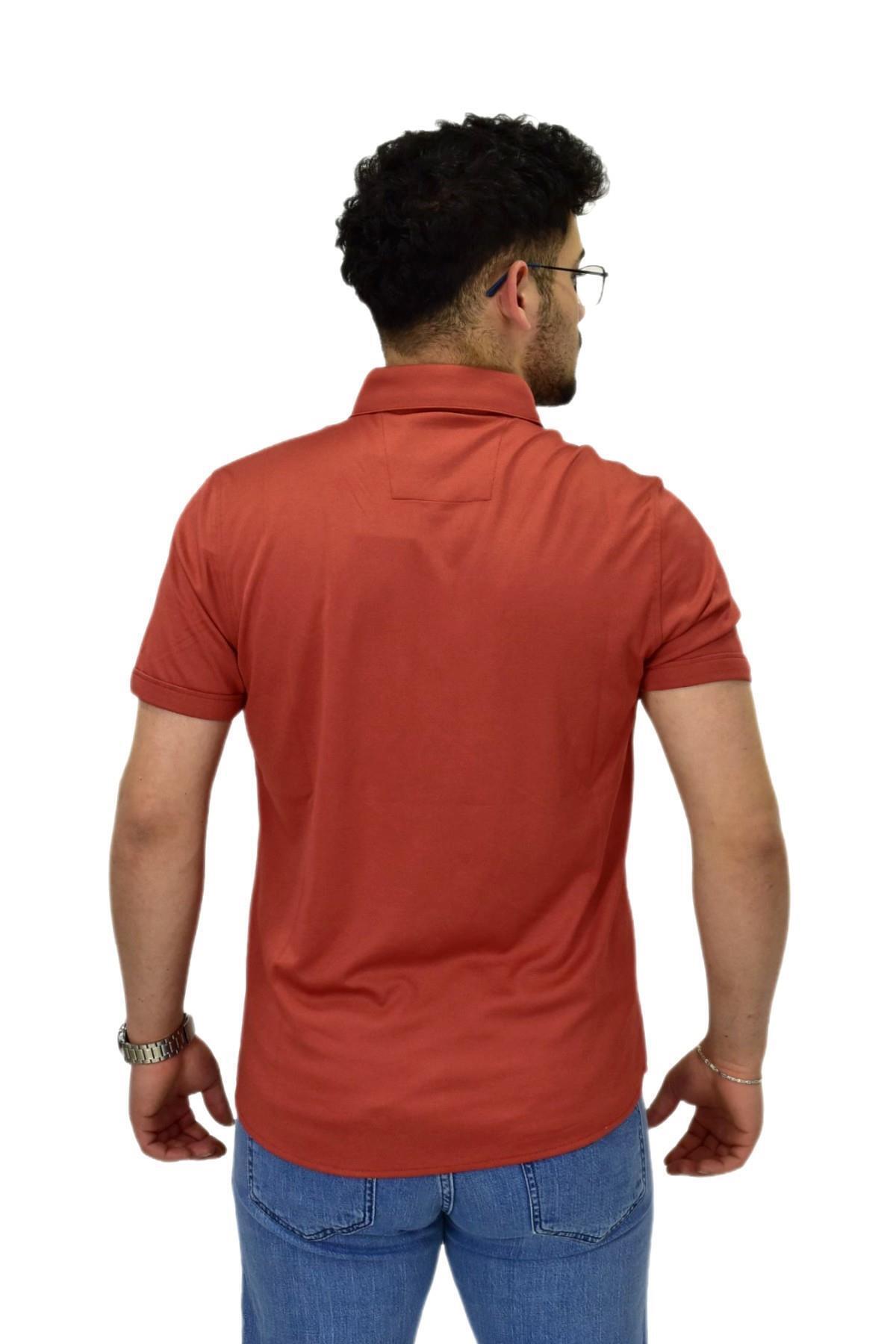 Raymons-Men's Shirt Collar Button Mercerized T-Shirt 4410 Bgl-St04530 4