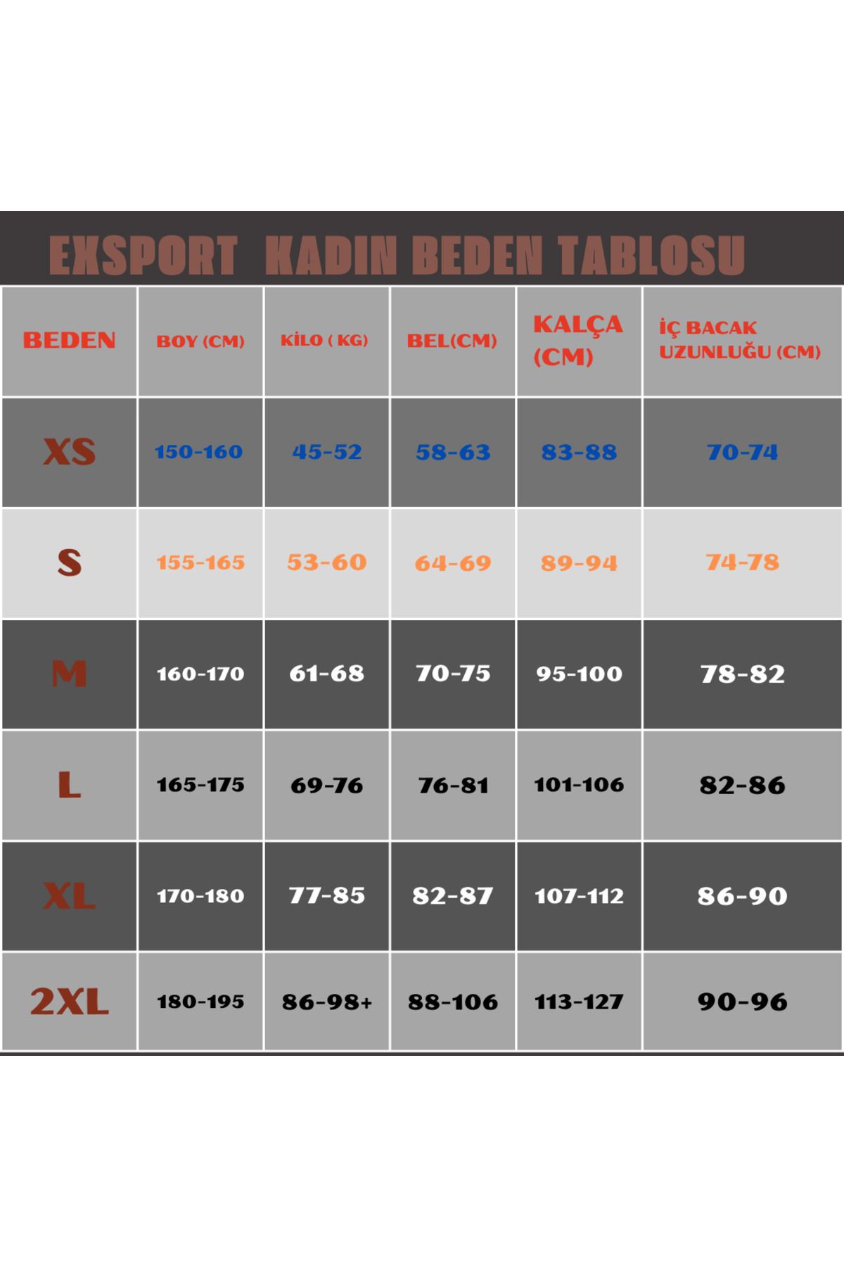 EXSPORT-بنطال رياضي أسود عالي الخصر للنساء 5