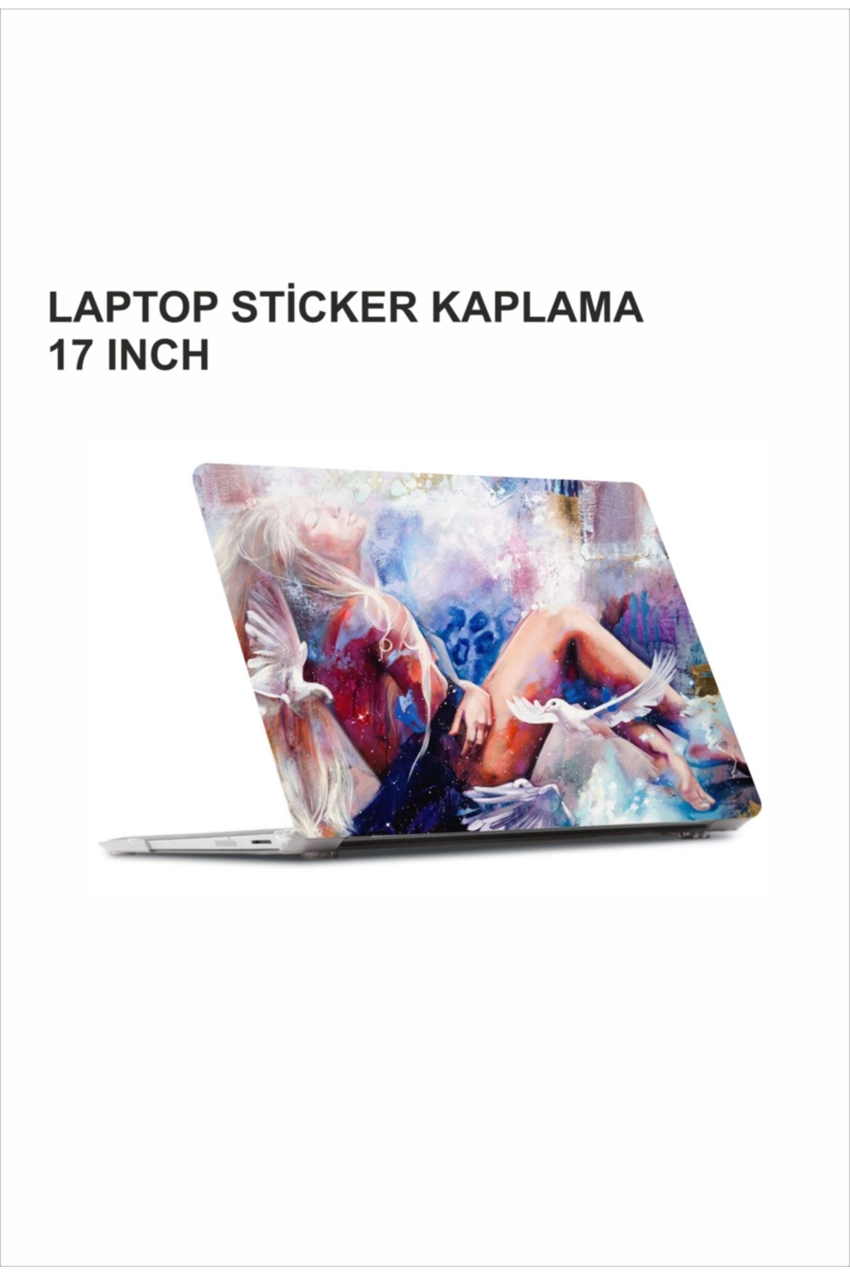 ÖZGÜL REKLAM Kadın Laptop Sticker / Laptop Kaplama / Laptop Etiket Çıkartma