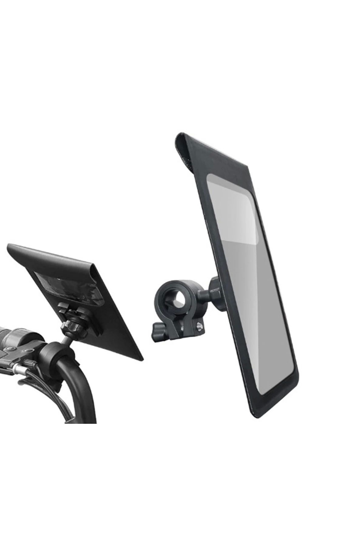 Hepta Collection Motosiklet Bisiklet 360° Döndürülebilir Su Geçirmez Telefon Kılıfı Telefon Tutucu 4’’-7.2 İnç