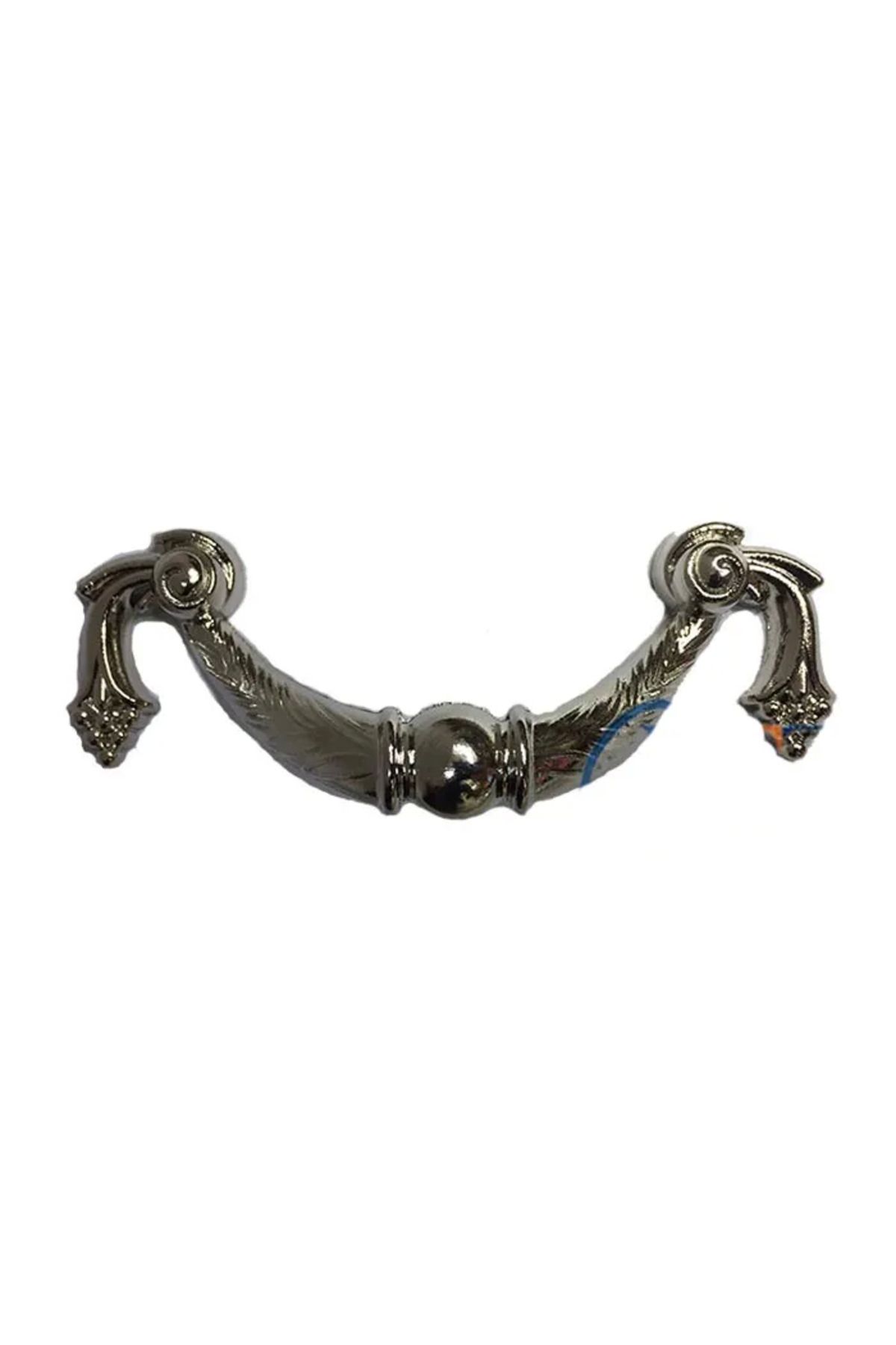 Easy Tedarik Dekoratif Zamak Üzümlü Kulp - 64mm, Nikel, 1 Adet