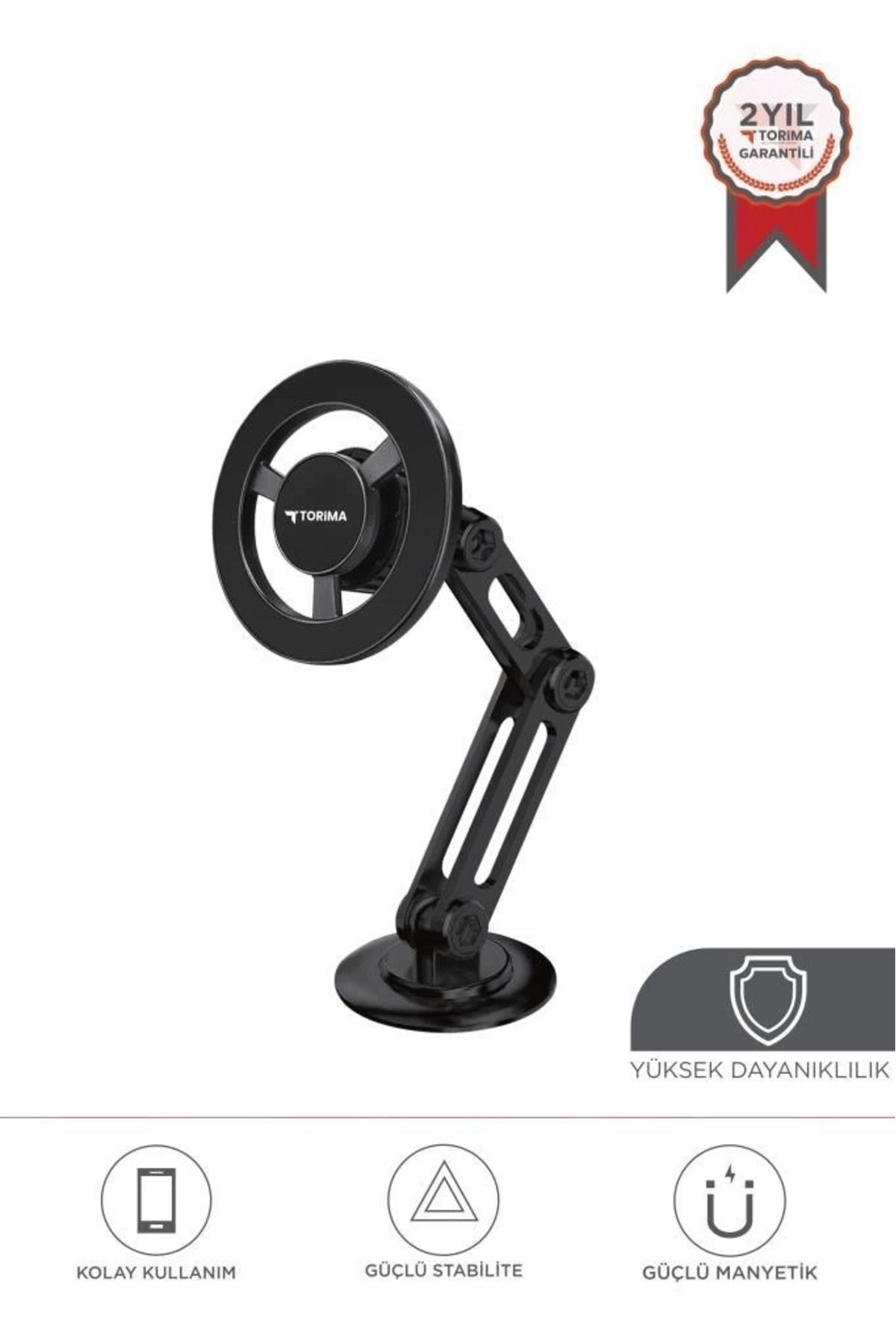 Hepta Collection Jx-052 Siyah Çok Amaçlı Manyetik Car Holder Araç İçi Telefon Tutucu