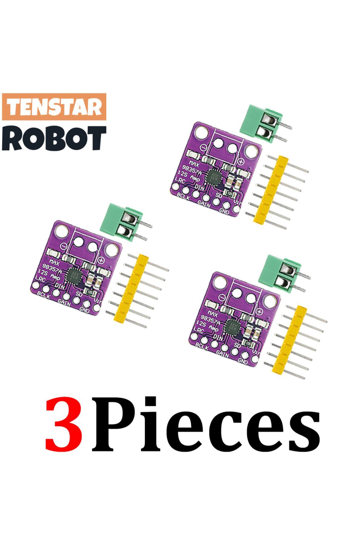 Choice-3pcs MAX98357 TENSTAR 3pcs Max98357 I2S 3W Class D Amplifier Breakout Interface Dac Decoder Module F 1