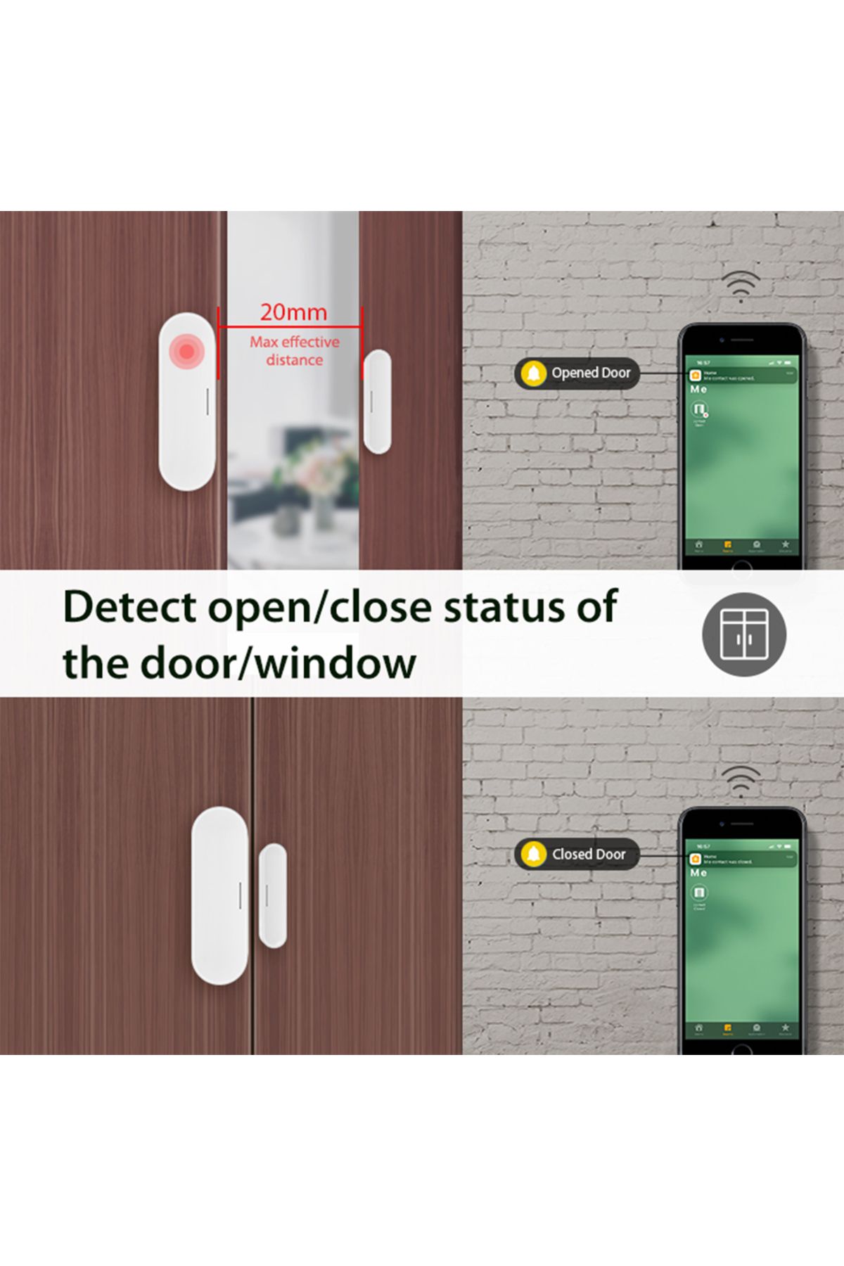 Choice-Tuya Matter Thread Door Window Sensor USB Powered Smart Home Wireless Detector Work With HomeKit ... 4