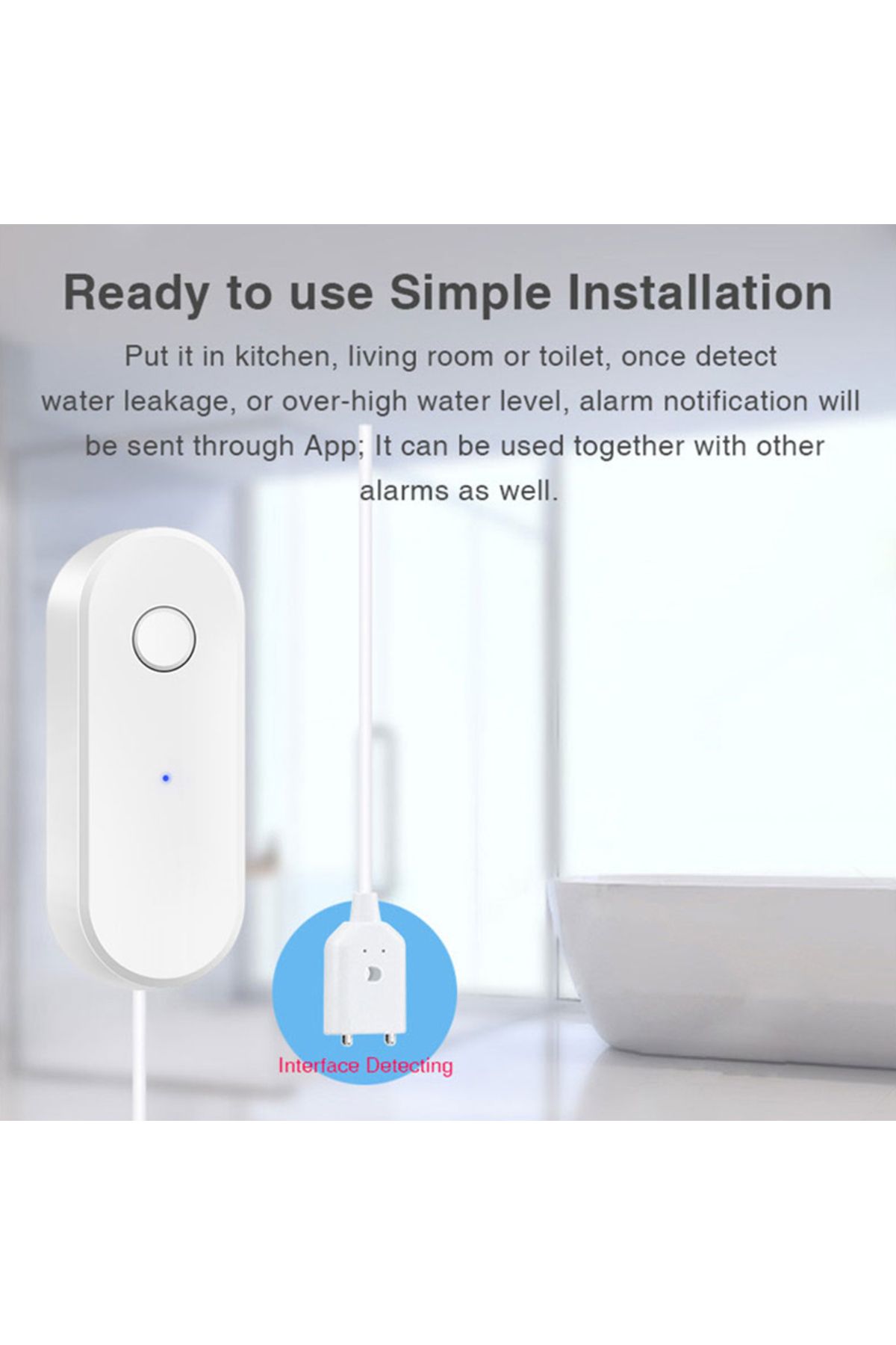 Choice-Zigbee Water Sensor Liquid Leak Detector Tuya Smart Life Linkage Alarm App Remote Monitoring Ale... 5