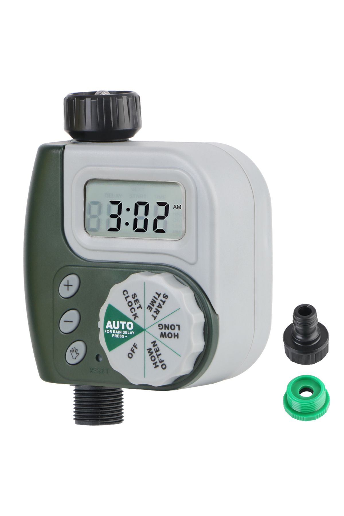 Choice-Gray Digital Clock Irrigation Timer Dial Controller Garden Watering Timer Intelligent LCD Screen Mul 1