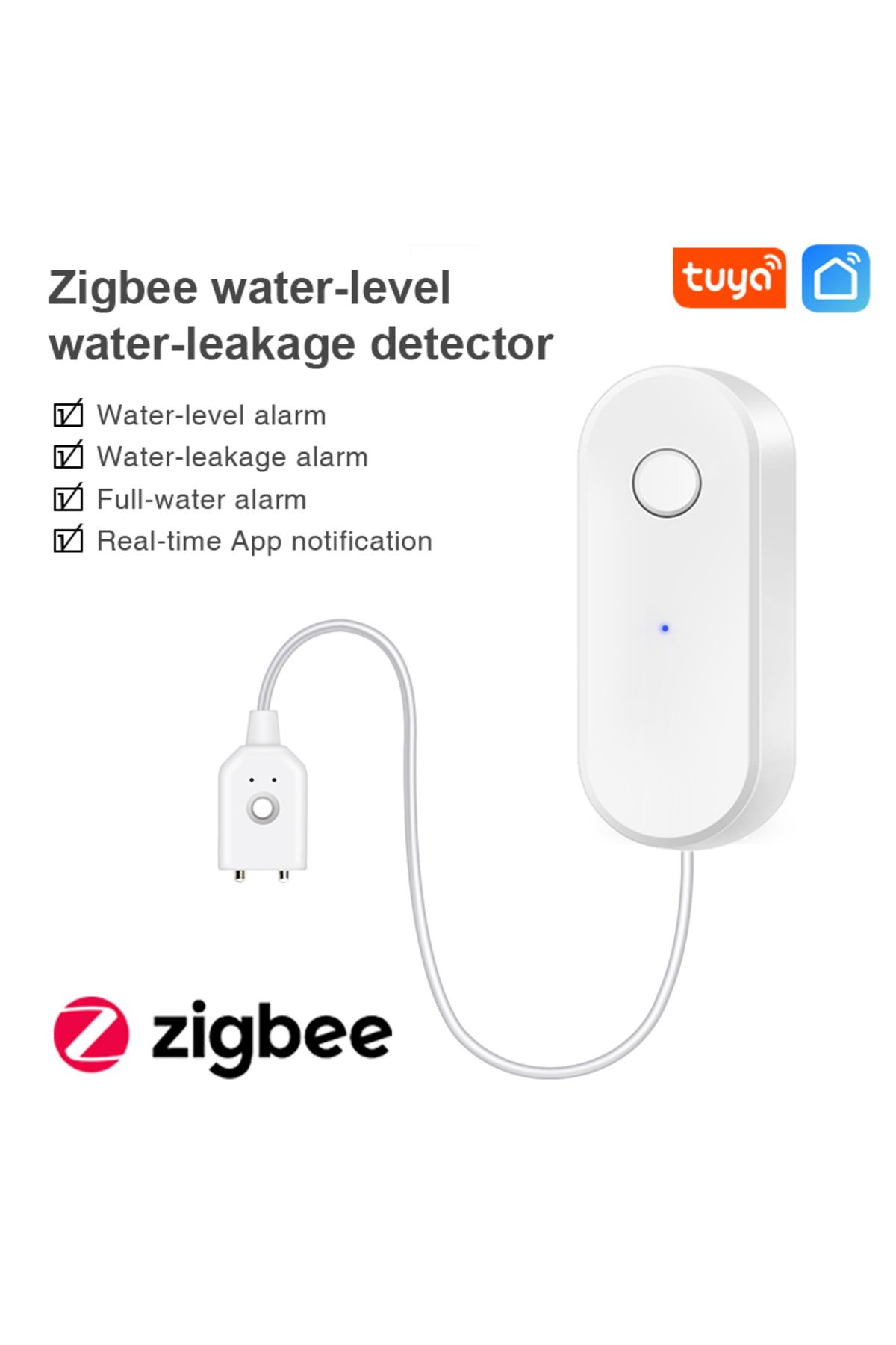 Choice-Zigbee Water Sensor Liquid Leak Detector Tuya Smart Life Linkage Alarm App Remote Monitoring Ale... 3
