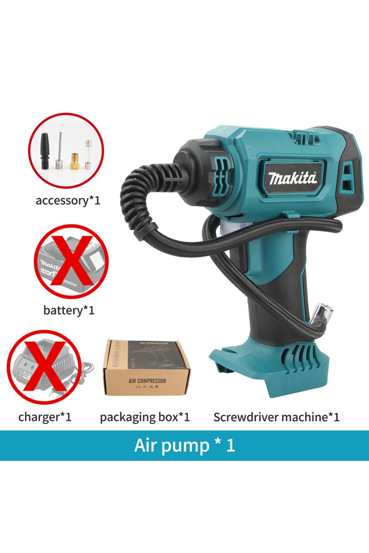 Makita-No battery Makita DYS60 The Ultimate Cordless Inflator for On - the - Go Tire and Equipment Inflatio 1