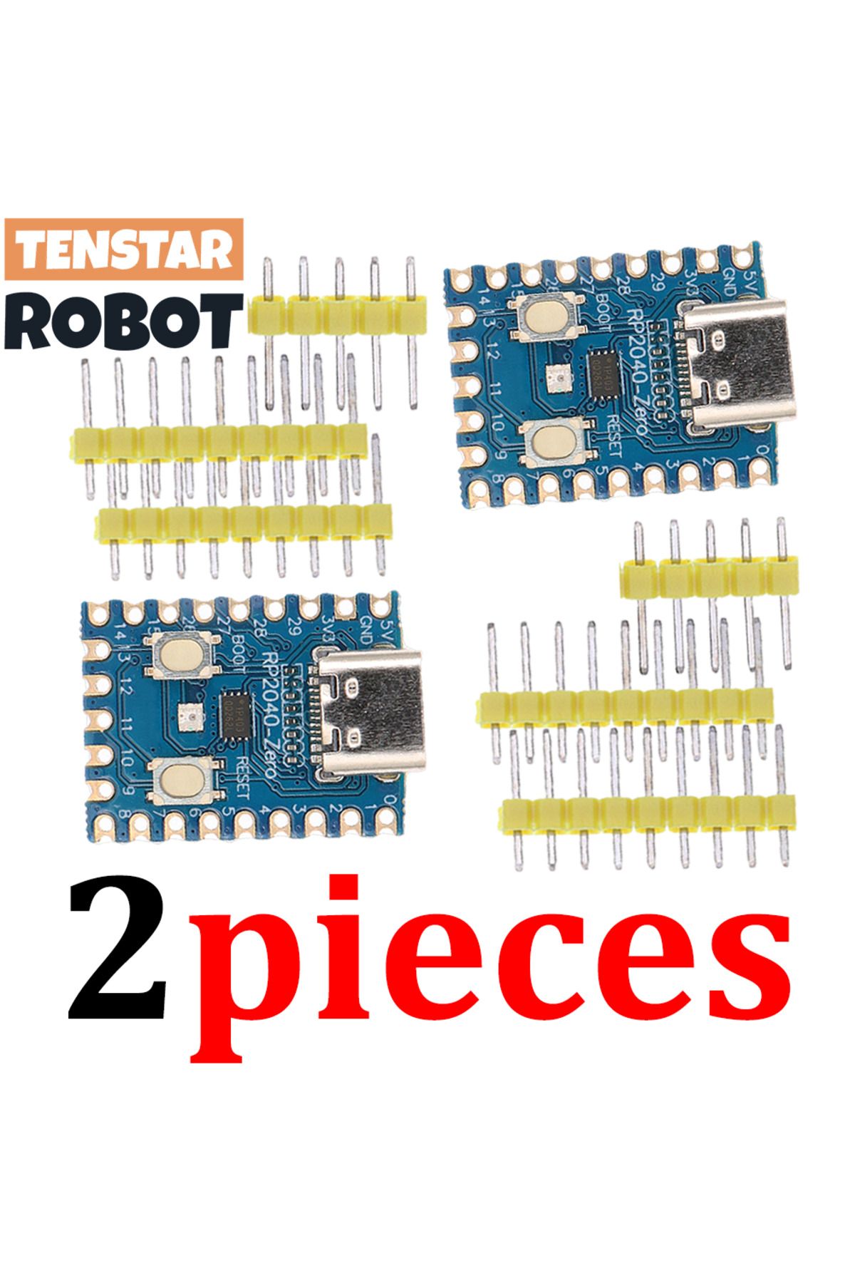 Choice-2pcs RP2040-ZERO TENSTAR 2pcs RP2040-Zero Module RP2040 for Raspberry Pi Microcontroller PICO Develo 1