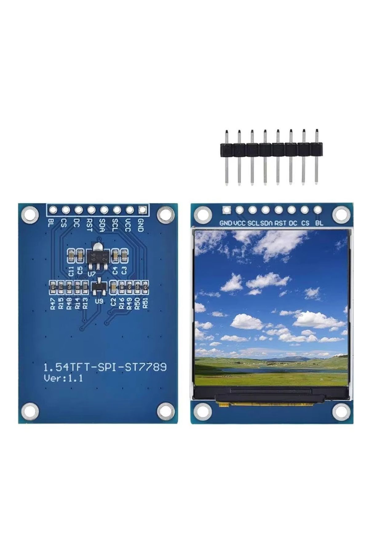 Choice-1.54 Inch TFT 1.54 Inch 1.54" Full Color TFT Display Module HD IPS LCD LED Screen 240x240 SPI Interf 1