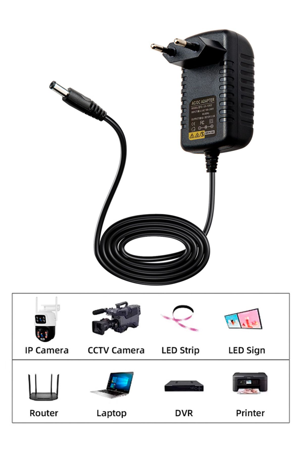 Choice-Eu Plug Power Adapter Ac 100-240v Input Dc Output Supply Charger Eu/us/uk/au 12v Universal Adapter C 7