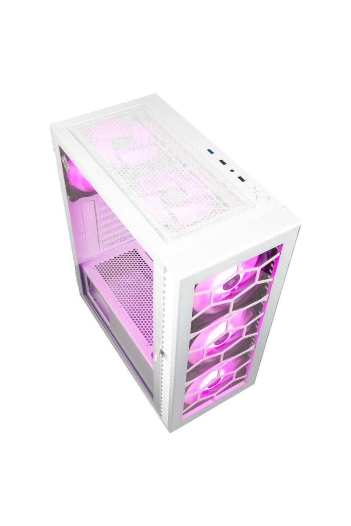 Kolink-Carcasa Kolink Observatory HF Glass ARGB White, Middle Tower, Tempered glass (Alb) 3