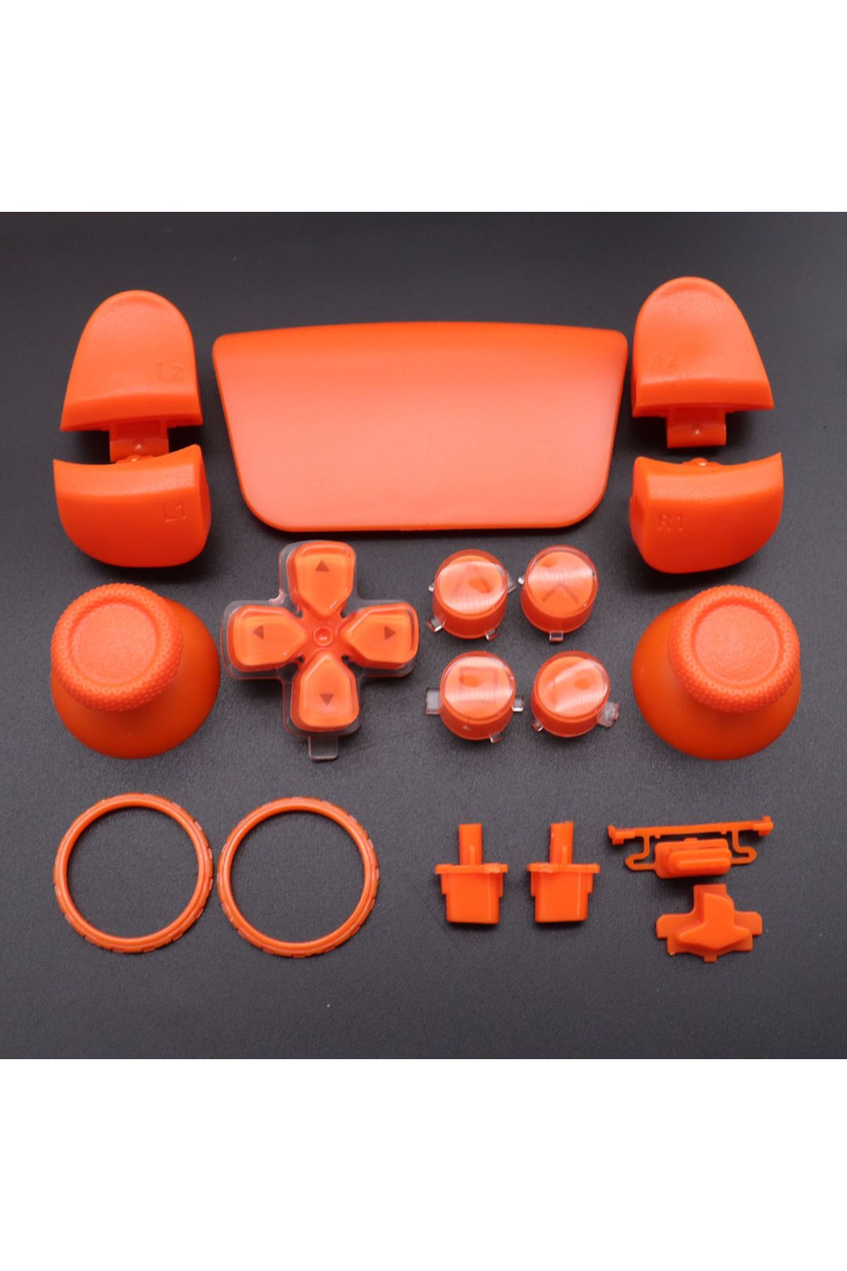 Choice-N6 1Set Replacement Buttons Set D-Pad L1 R1 L2 R2 Trigger Button Key Accent Ring For PS5 V3 3.0 BDM- 1
