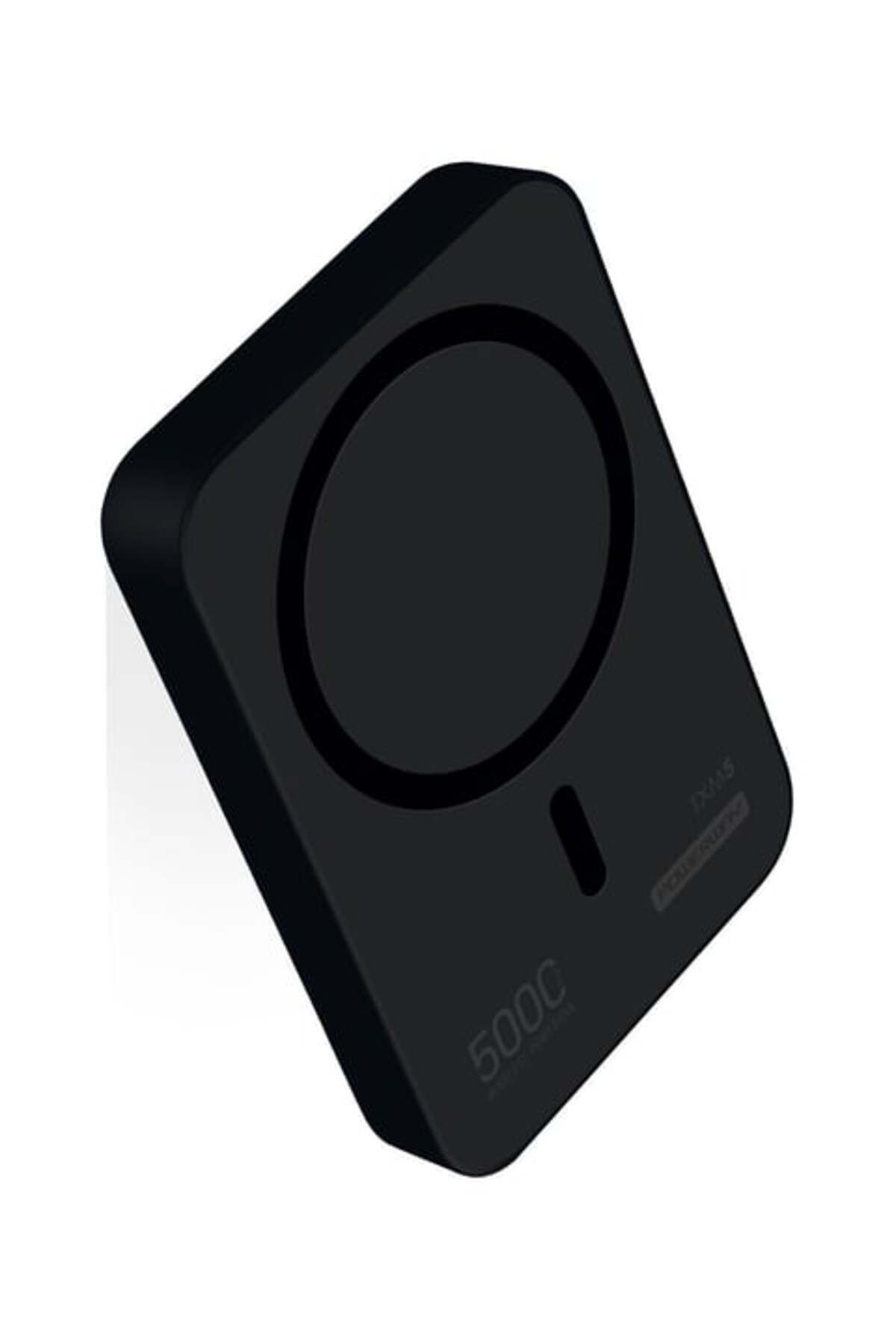 Pmr 5000 mah 15W Magsafe Destekli TXM5 Powerbank – Kablosuz Şarj + Stand Tasarım Siyah