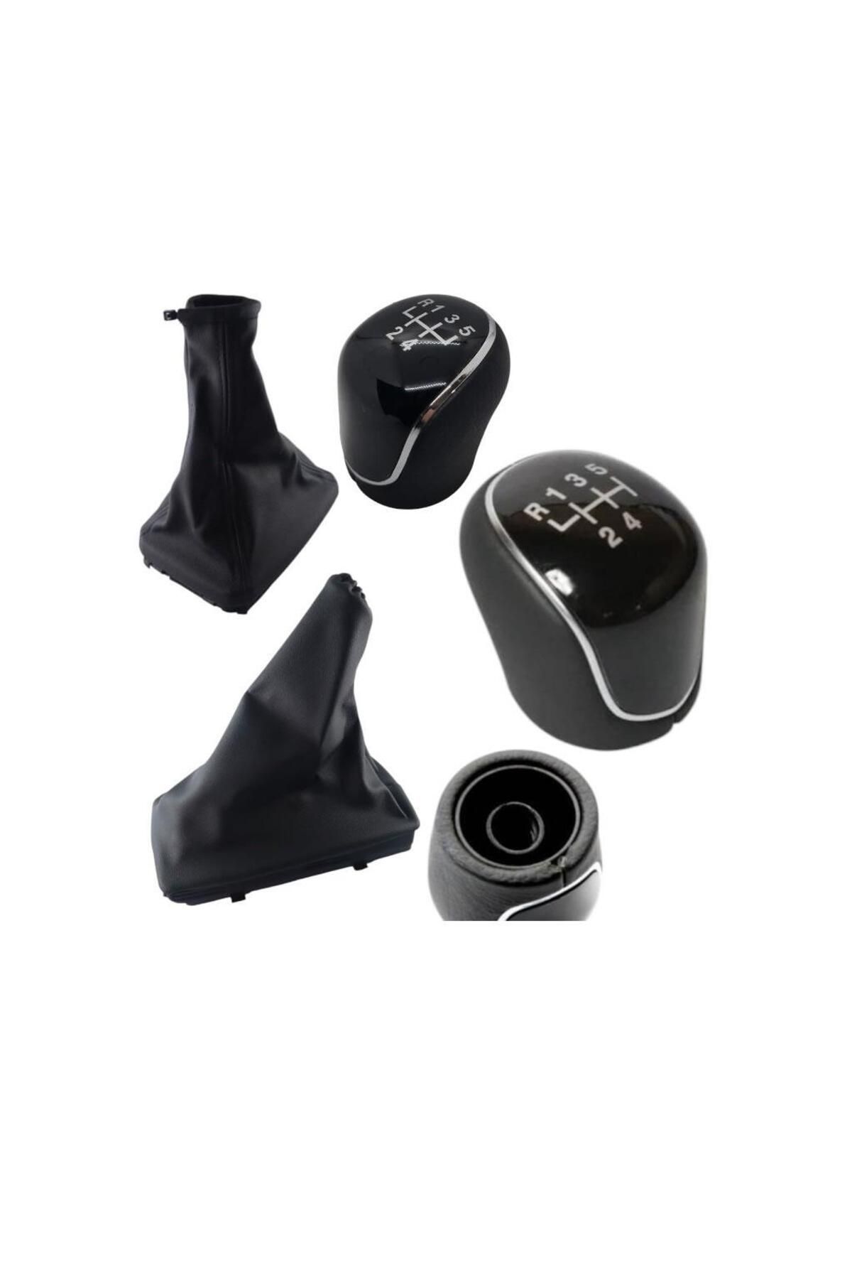ZETOTO-Corsa C Gear Shift Gaiter Handbrake Gaiter 5 Forward Leather Shift Knob Set of Three 1