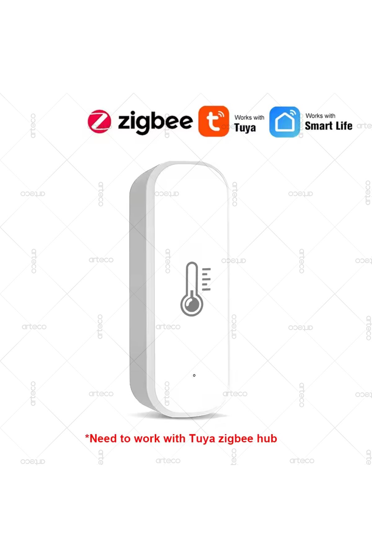 Choice-Tuya Zigbee Mini Temperature And Humidity Sensor Smart Life APP Remote Monitor For Smart Home Wor... 1