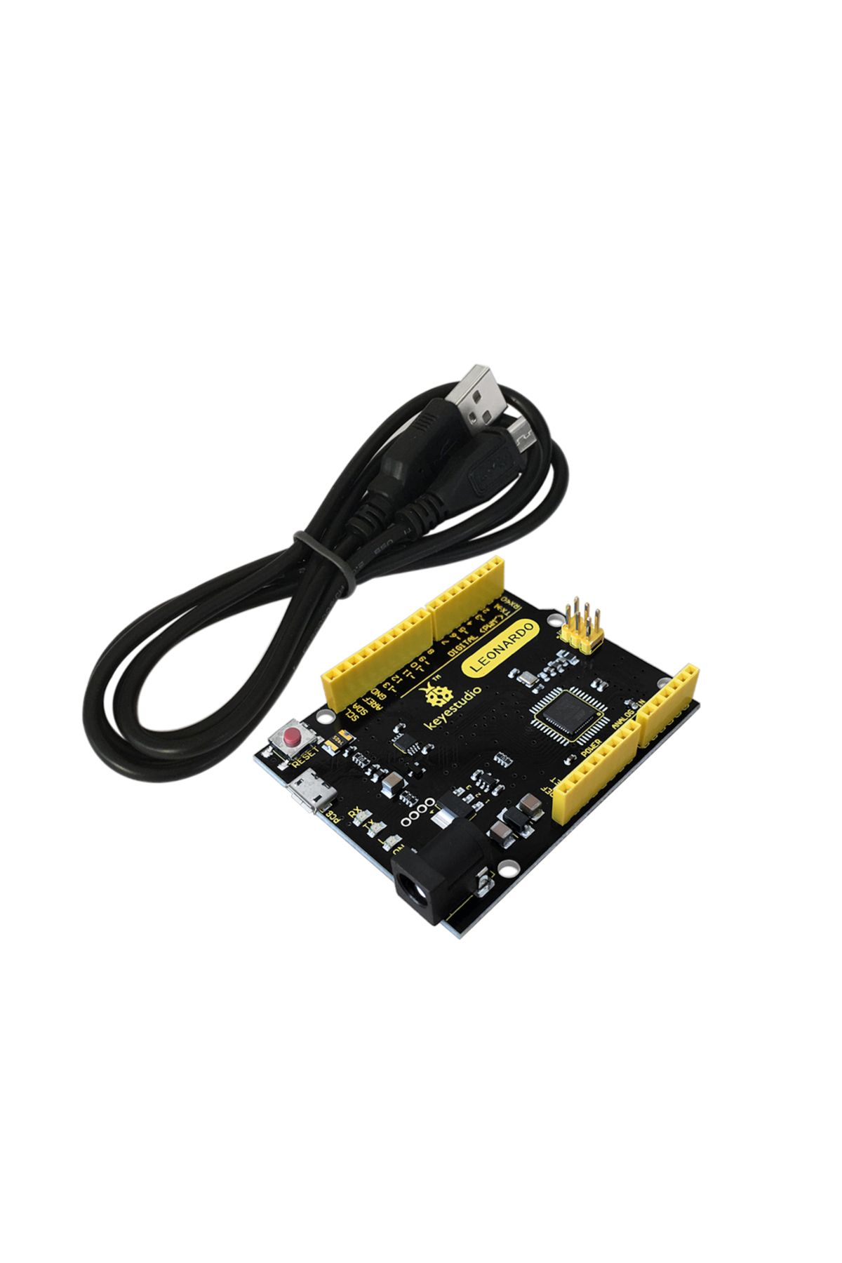 Choice-Keyestudio Leonardo R3 DevelopmentBoard +1M Micro USB Cable MCU ATMEGA32U4 For Arduino Leonardo ... 1