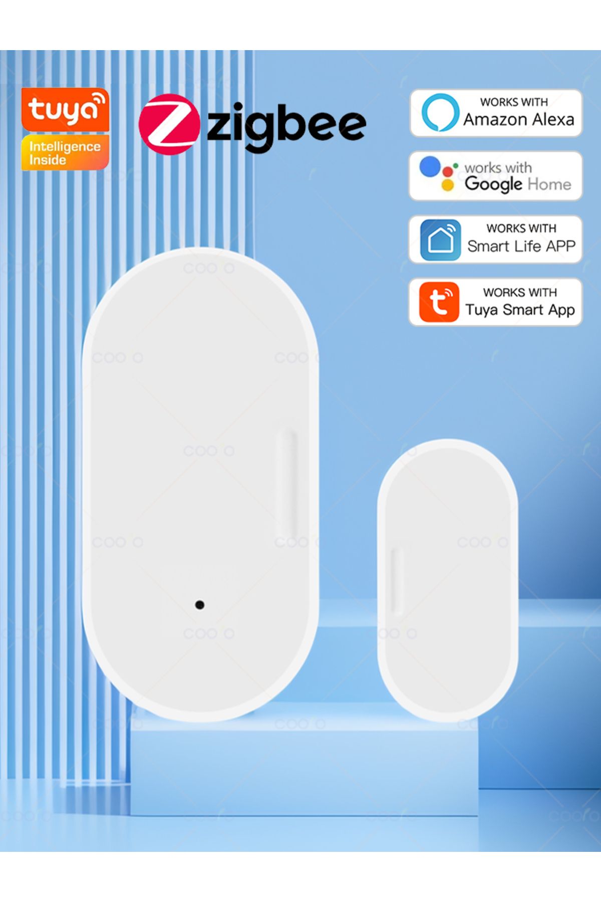 Choice-Tuya Zigbee Window Door Sensor With Battery Smart Home Security Protection Alarm System Door Open... 8