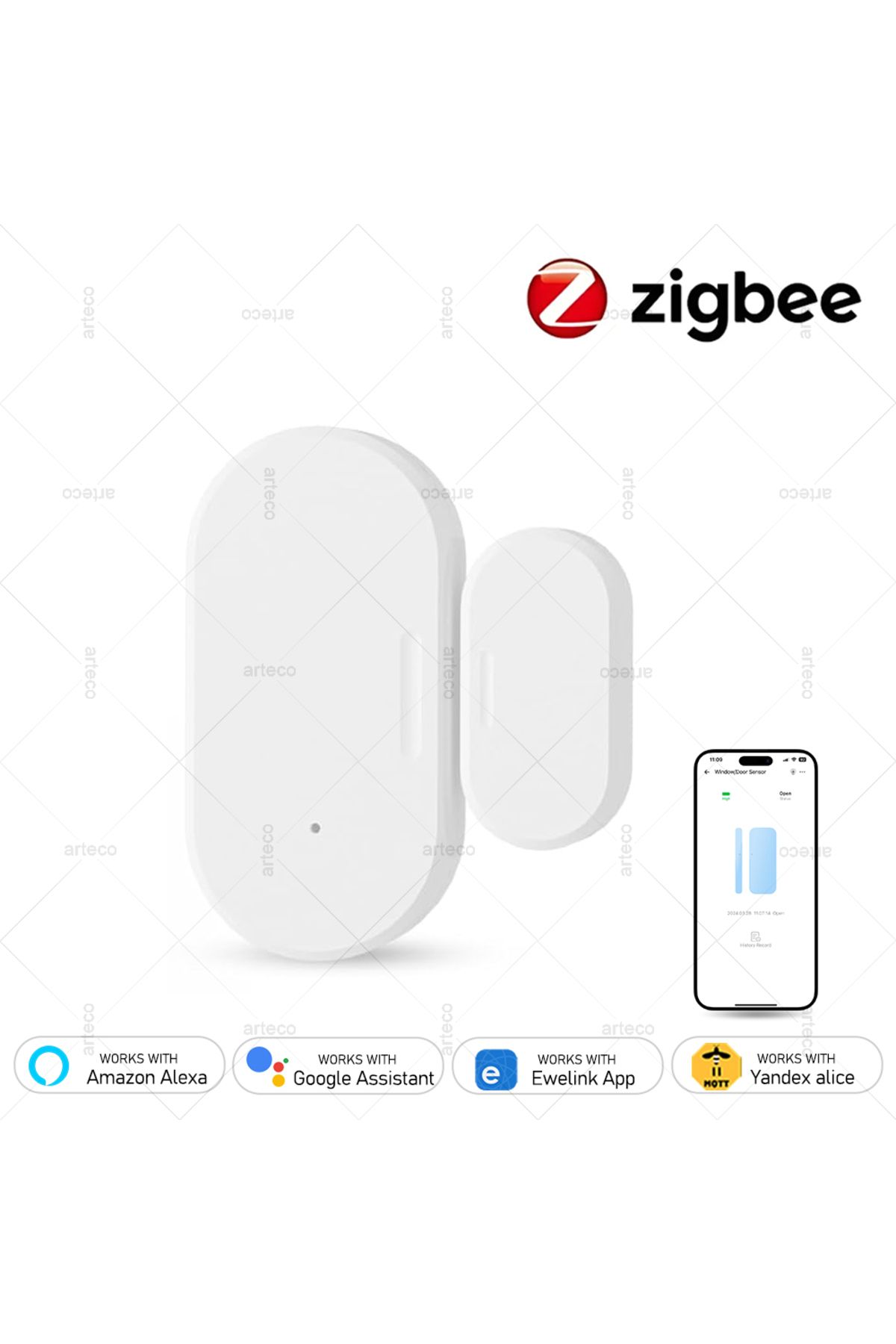 Choice-Ewelink ZigBee Door Window Sensor Entry Sensor Burglar Door Sensor Smart Home Alarm Security Prot... 7