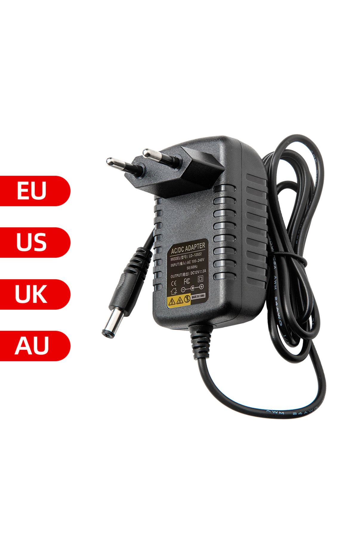 Choice-Eu Plug Power Adapter Ac 100-240v Input Dc Output Supply Charger Eu/us/uk/au 12v Universal Adapter C 1
