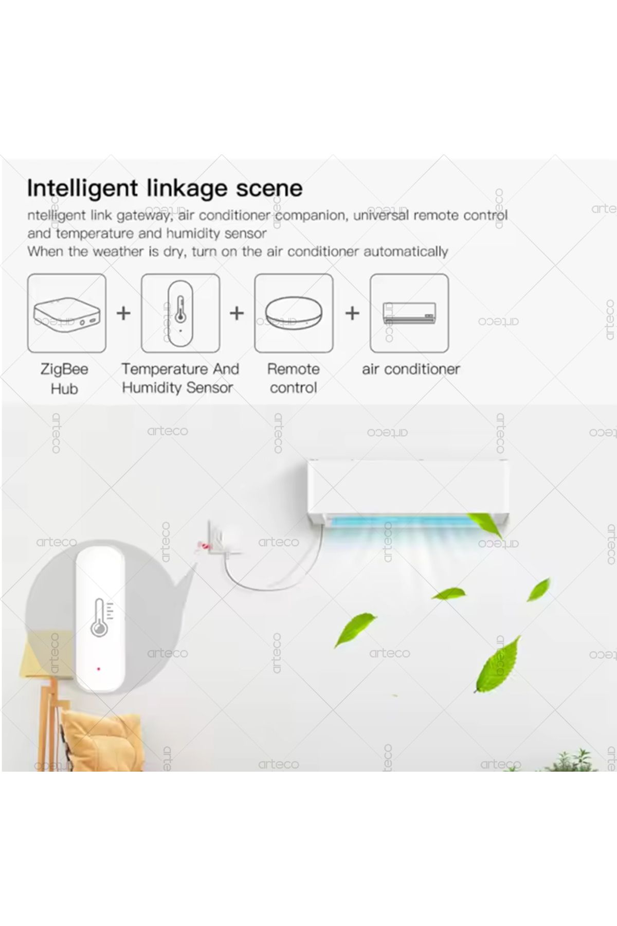 Choice-Tuya Zigbee Mini Temperature And Humidity Sensor Smart Life APP Remote Monitor For Smart Home Wor... 5