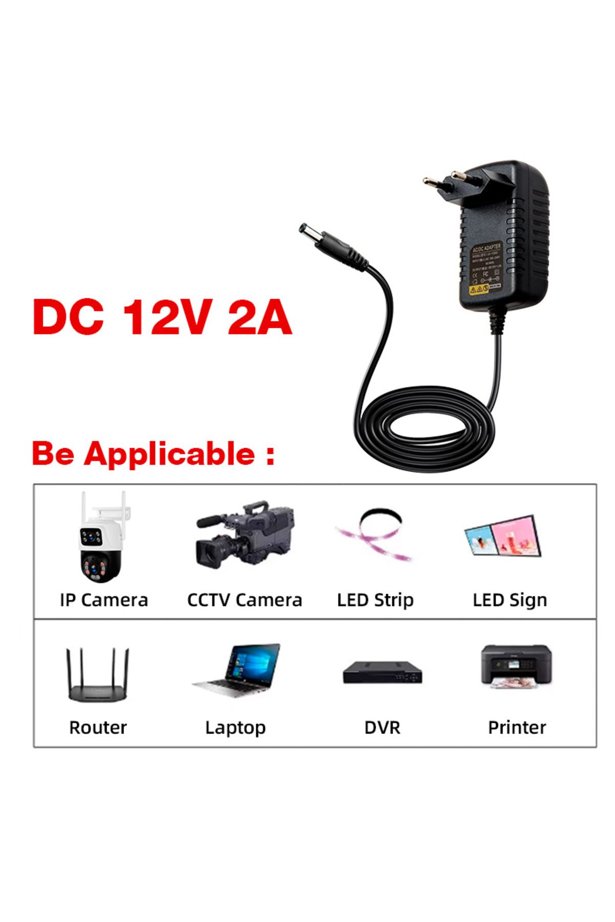 Choice-Eu Plug Power Adapter Ac 100-240v Input Dc Output Supply Charger Eu/us/uk/au 12v Universal Adapter C 2