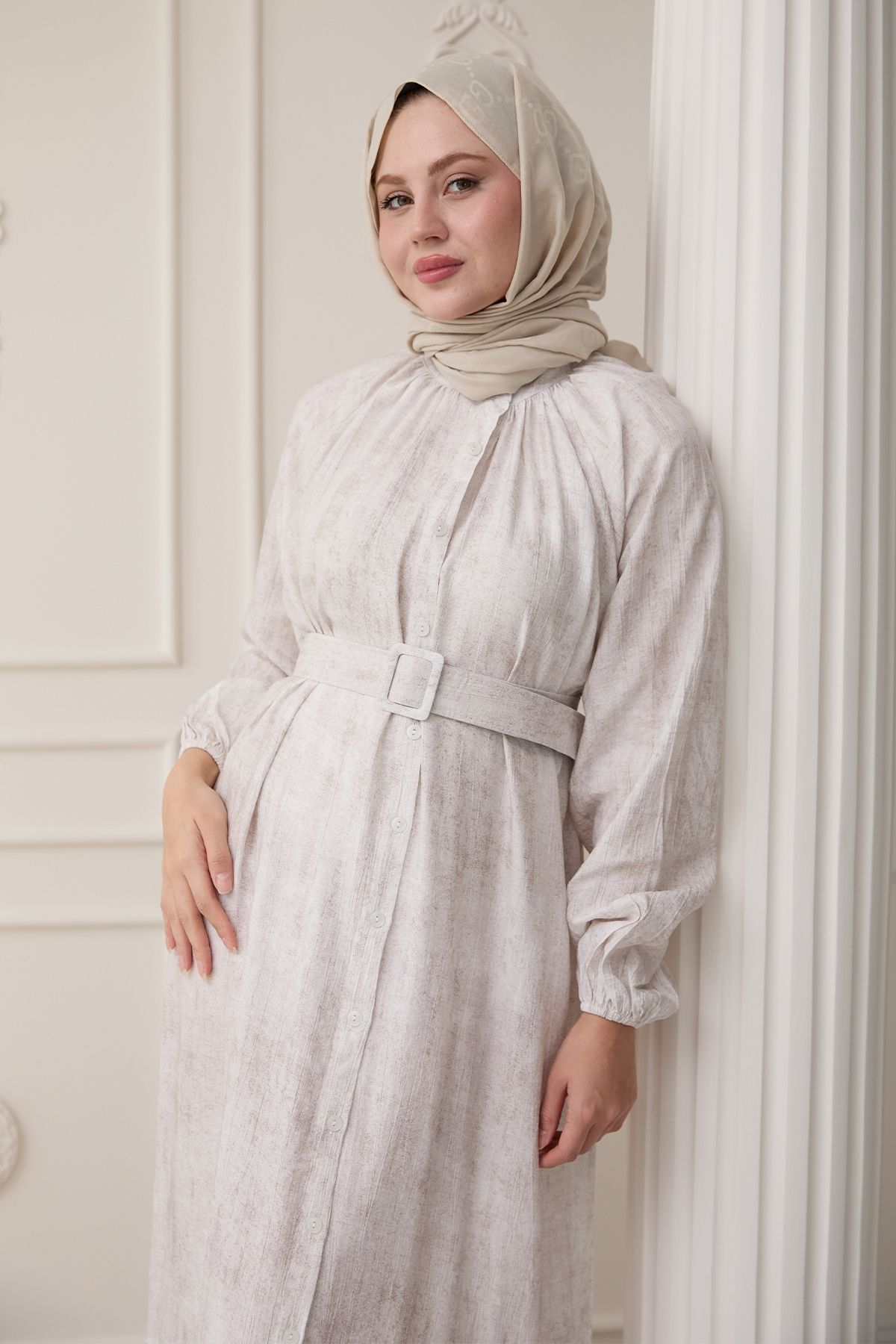 InStyle-Рокля с яка „мандарина“ и шарка „ягода“ в екрю 3