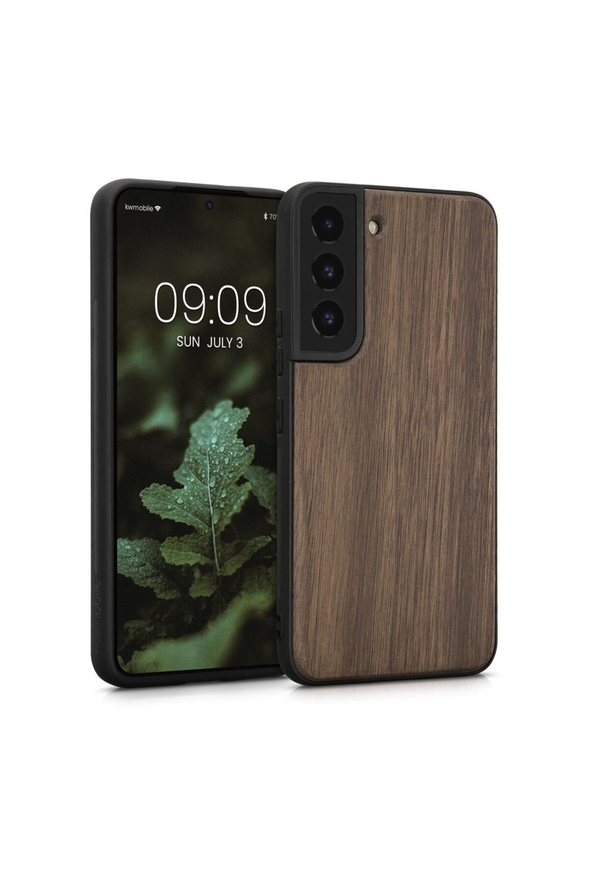 KWmobile Carcasă Pentru Samsung Galaxy S22, Lemn, Maro, 57989.18 - One Size