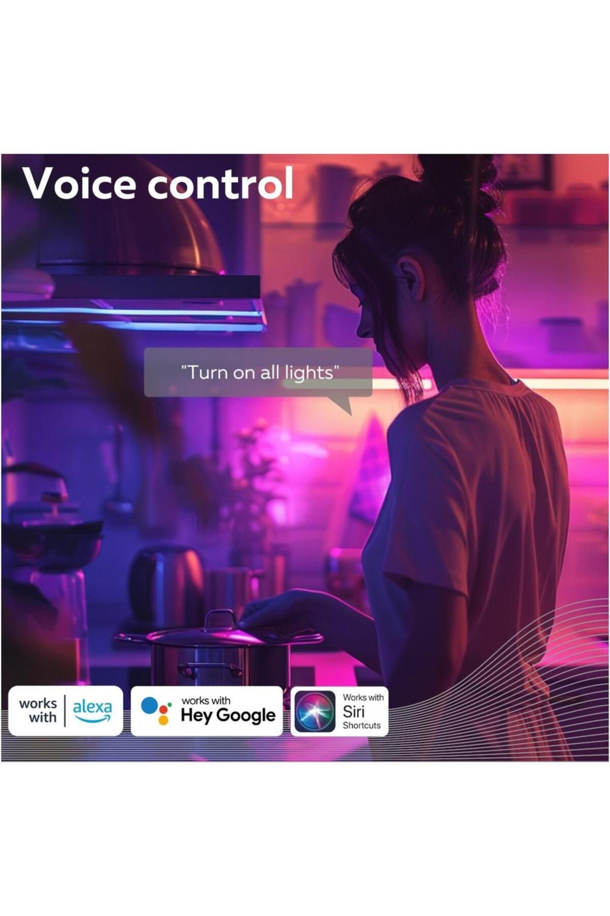 Calex-Set of 2 smart RGB LED bulbs Calex, Wi-Fi, A60, E27, 9.4W, 806 lm, dimmable, white and colored light 7
