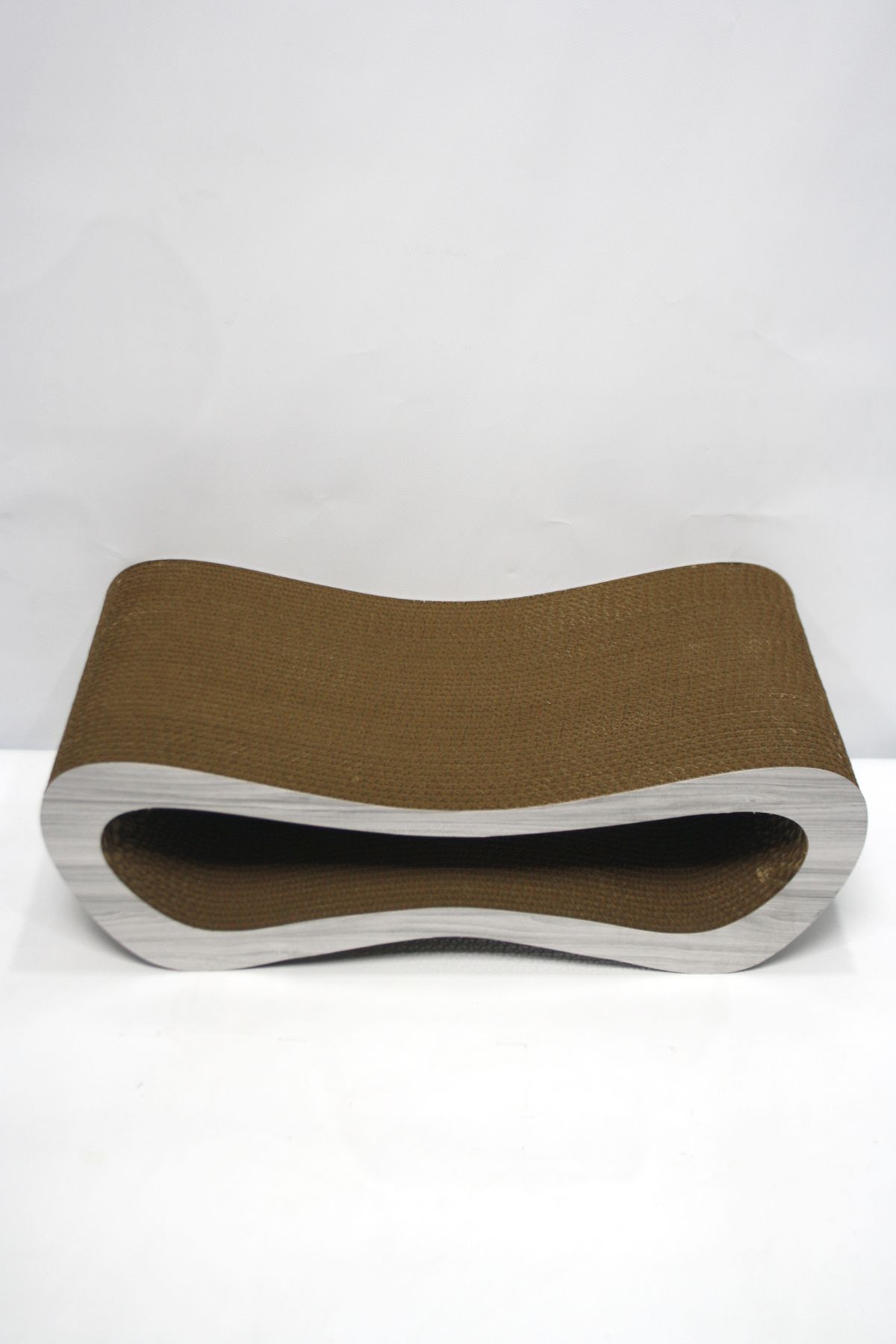 Lazy Paws-Cardboard Cat Scratching Sofa - Mega Set of 2 - Wood Gray Pattern 8