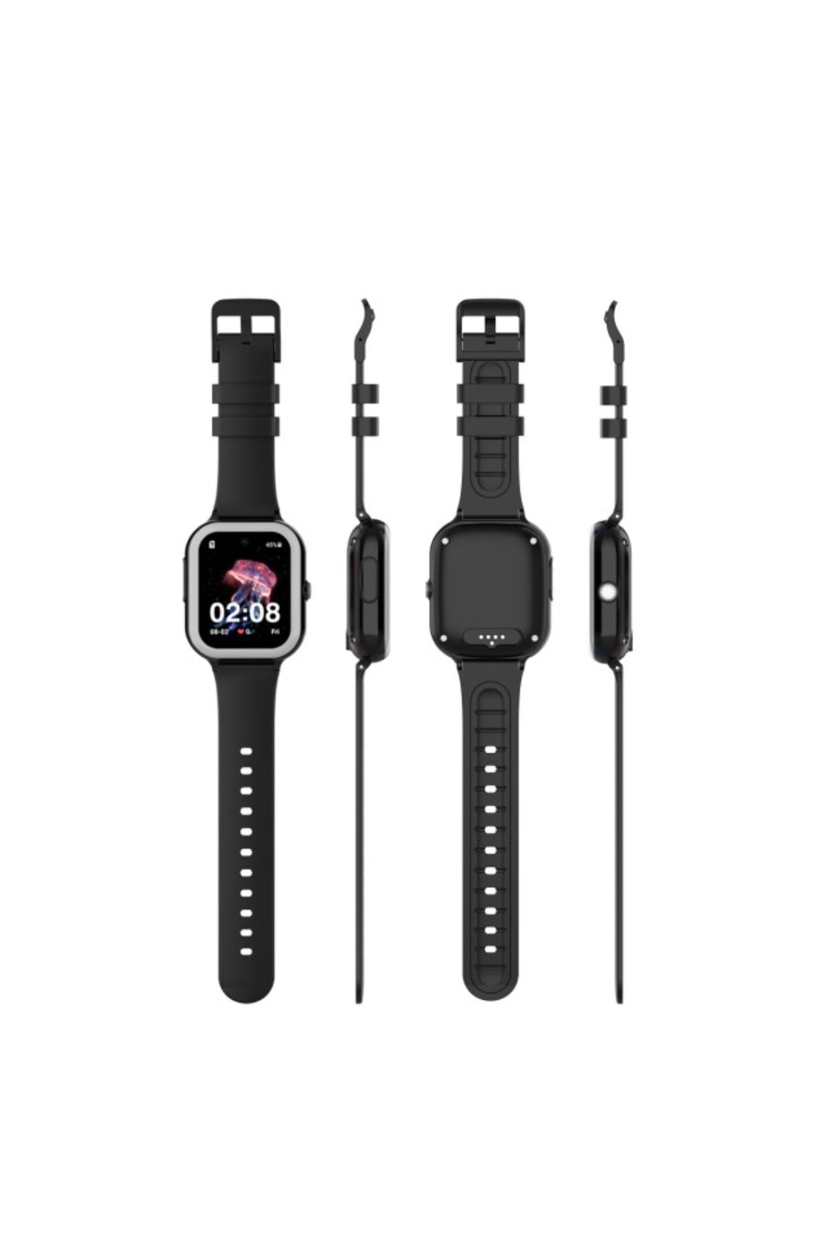 Empria-Ceas Smartwatch Copii Gps 5-15m 4g Android Wifi Amoled 1.72in, Negru 11