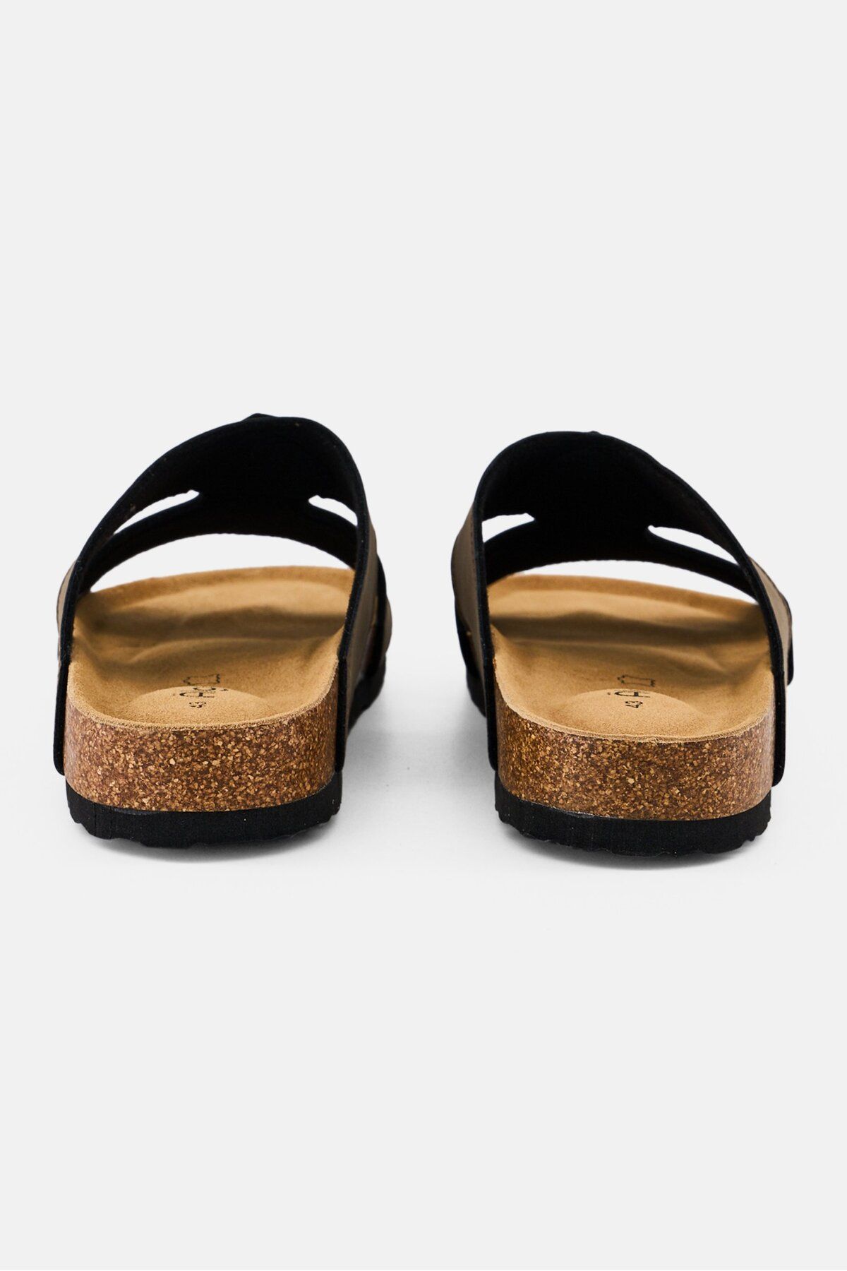 Algspar-Men Slip On Cork Sandals, Brown 4