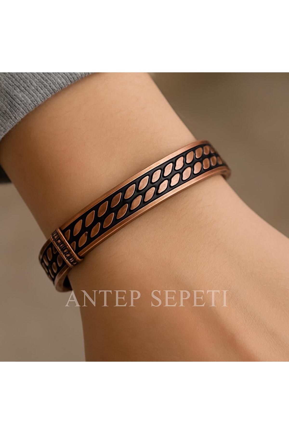 ANTEPSEPETİ-Bracelet with Copper Double Twist Model 1