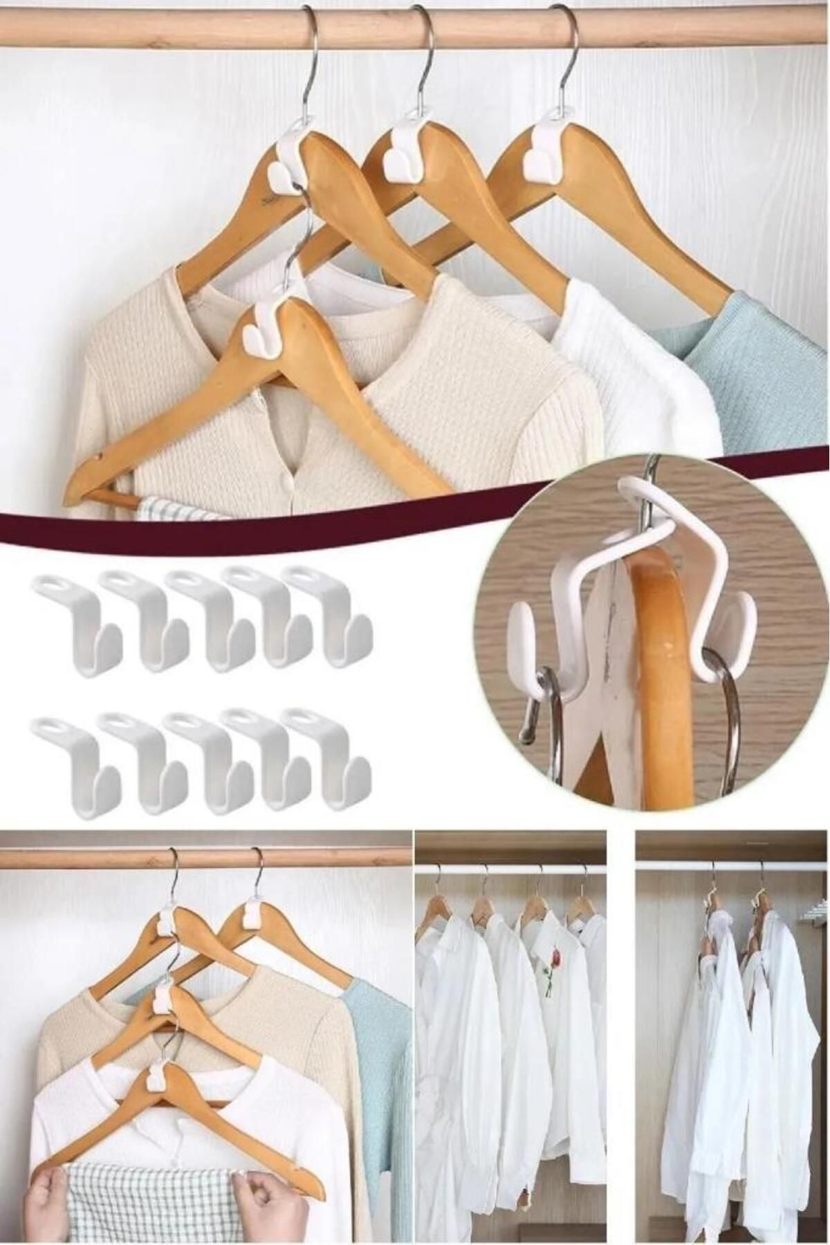 jetfast-30 Pieces Multi-Purpose Hanger Multiplexer Hook Hanger Duplicating Apparatus 1