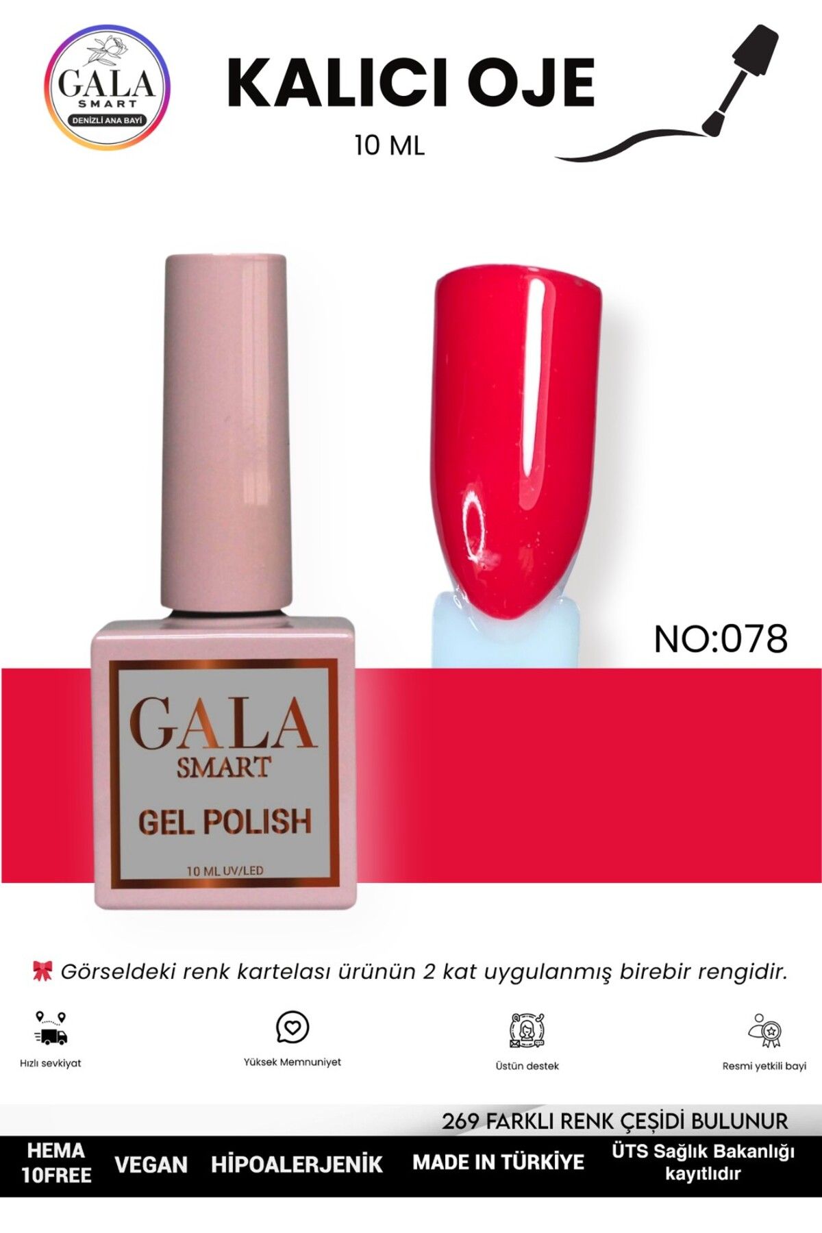 gala smart KIRMIZI KALICI OJE 10 ML