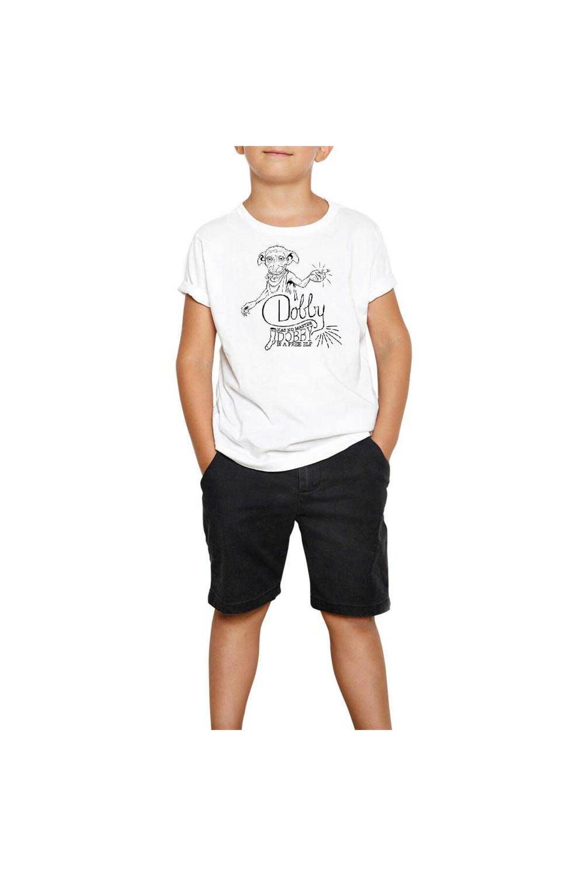 Z zepplin Hary Poter Dobby Este Un Tricou Alb Pentru Copii Elf Gratuit Masculin - 5–6 years